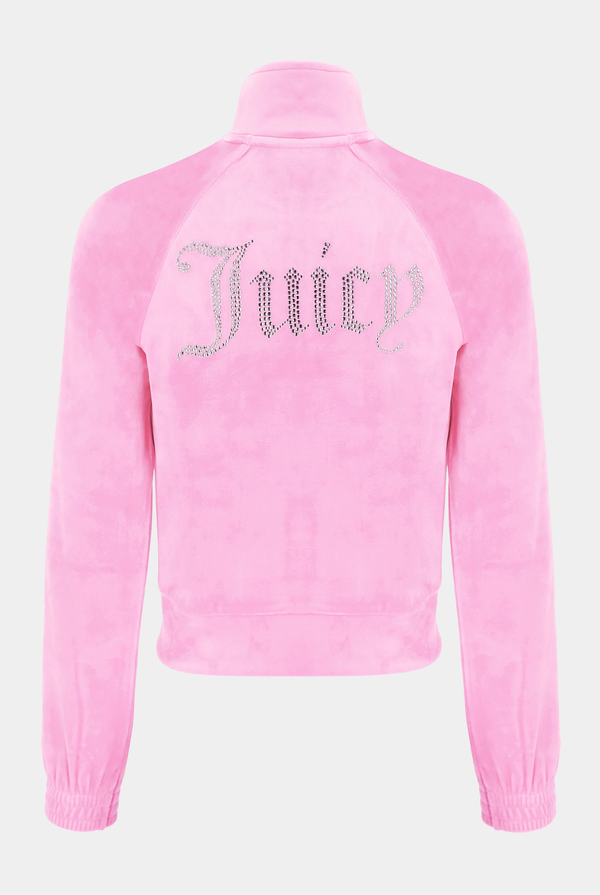 Felpa Tanya Rosa confetto con cerniera e logo strass - Image 2