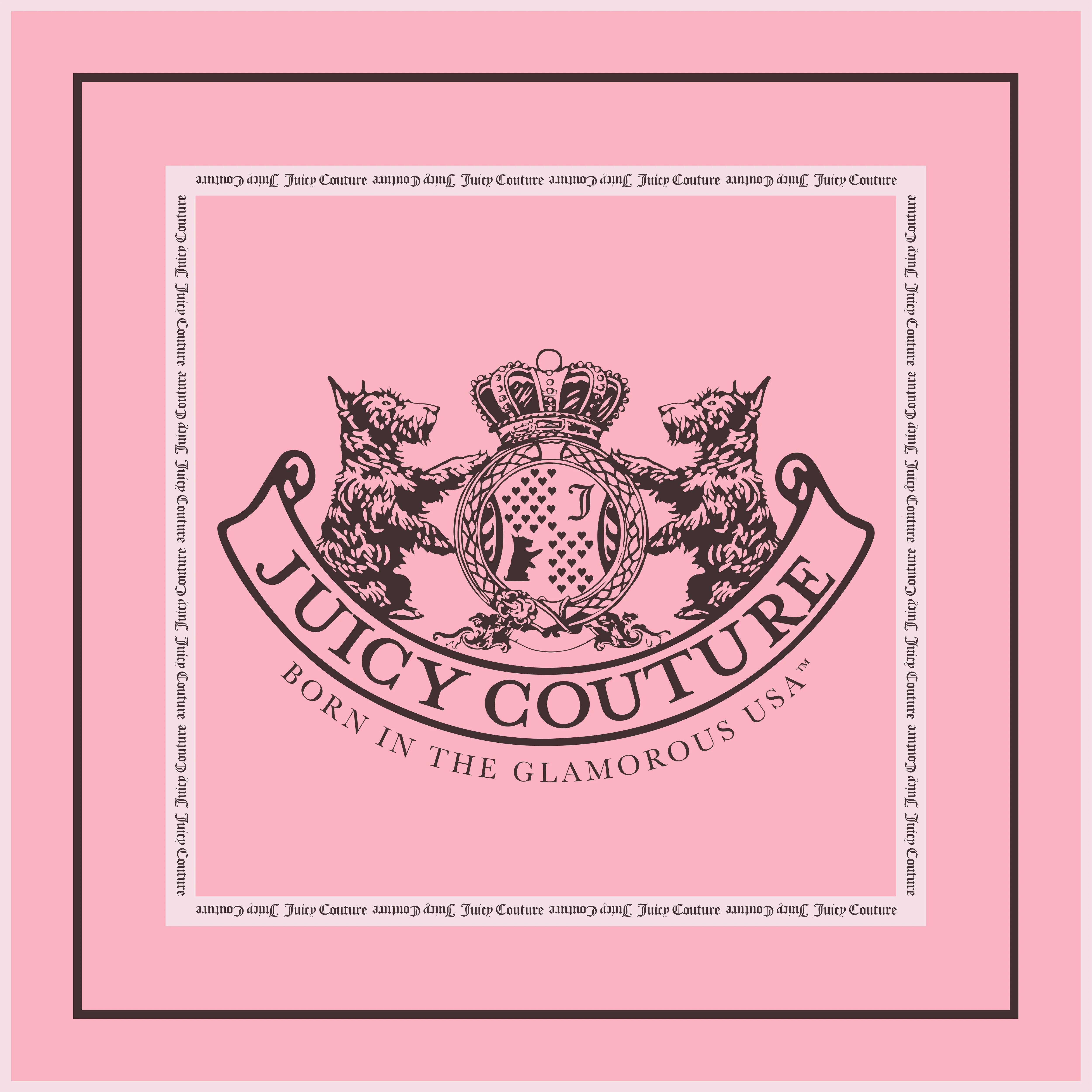 Foulard Dog Crest Rosa 90x90 - Image 5