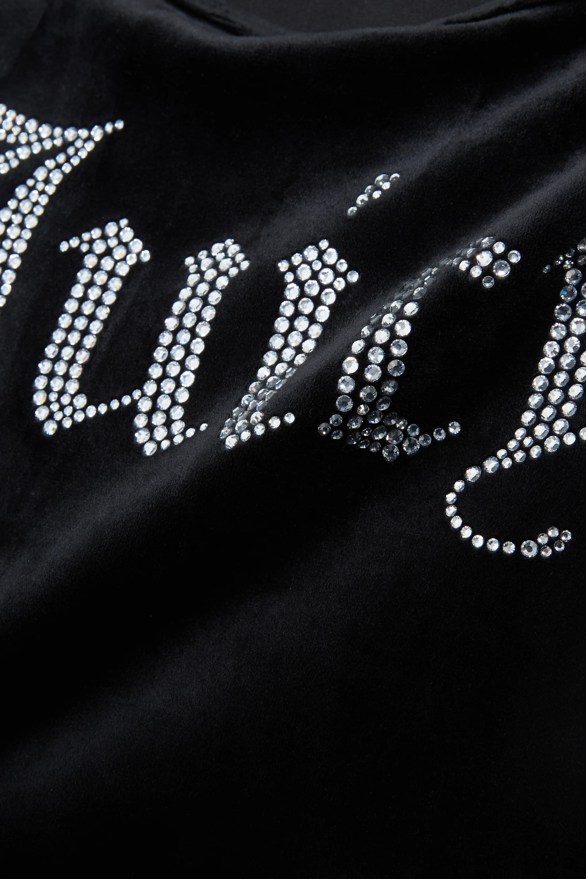 Halter Abito Nero con logo strass - Image 5