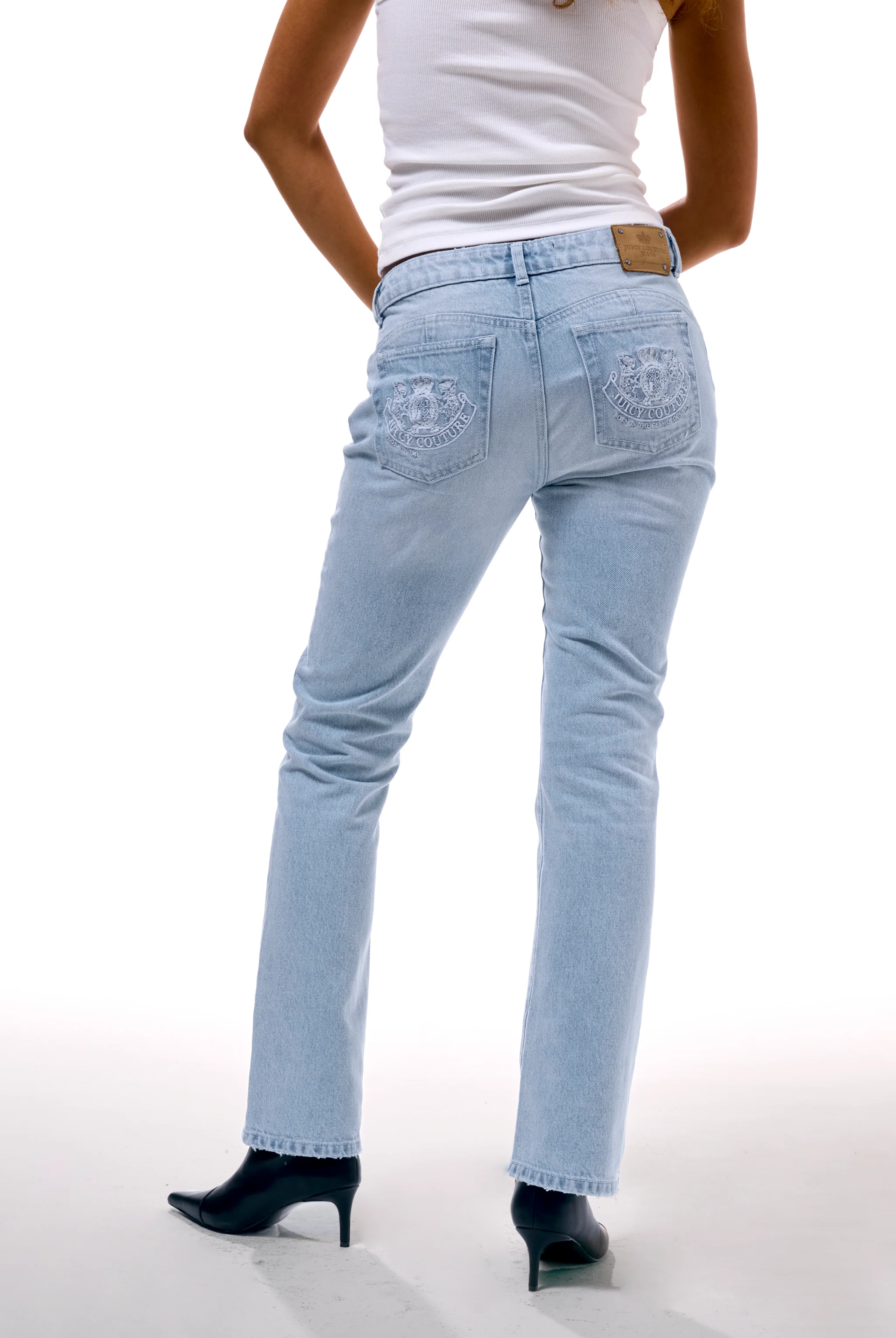 Jeans Crest a taglio bootcut in denim blu chiaro - Image 4