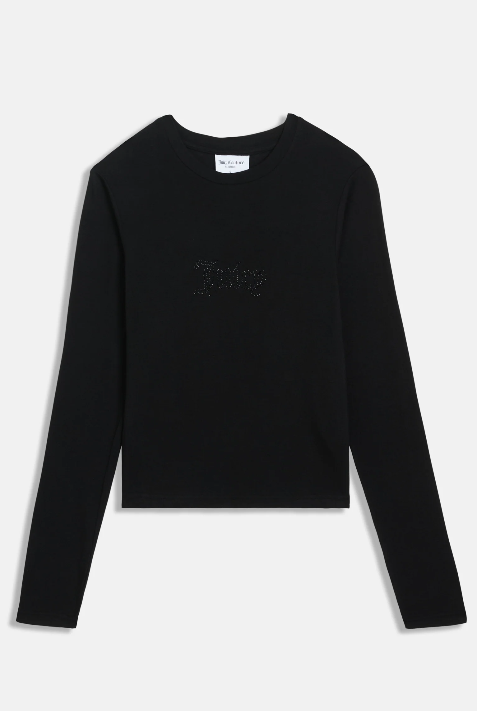 Maglia a maniche lunghe in jersey con logo Juicy  Nero