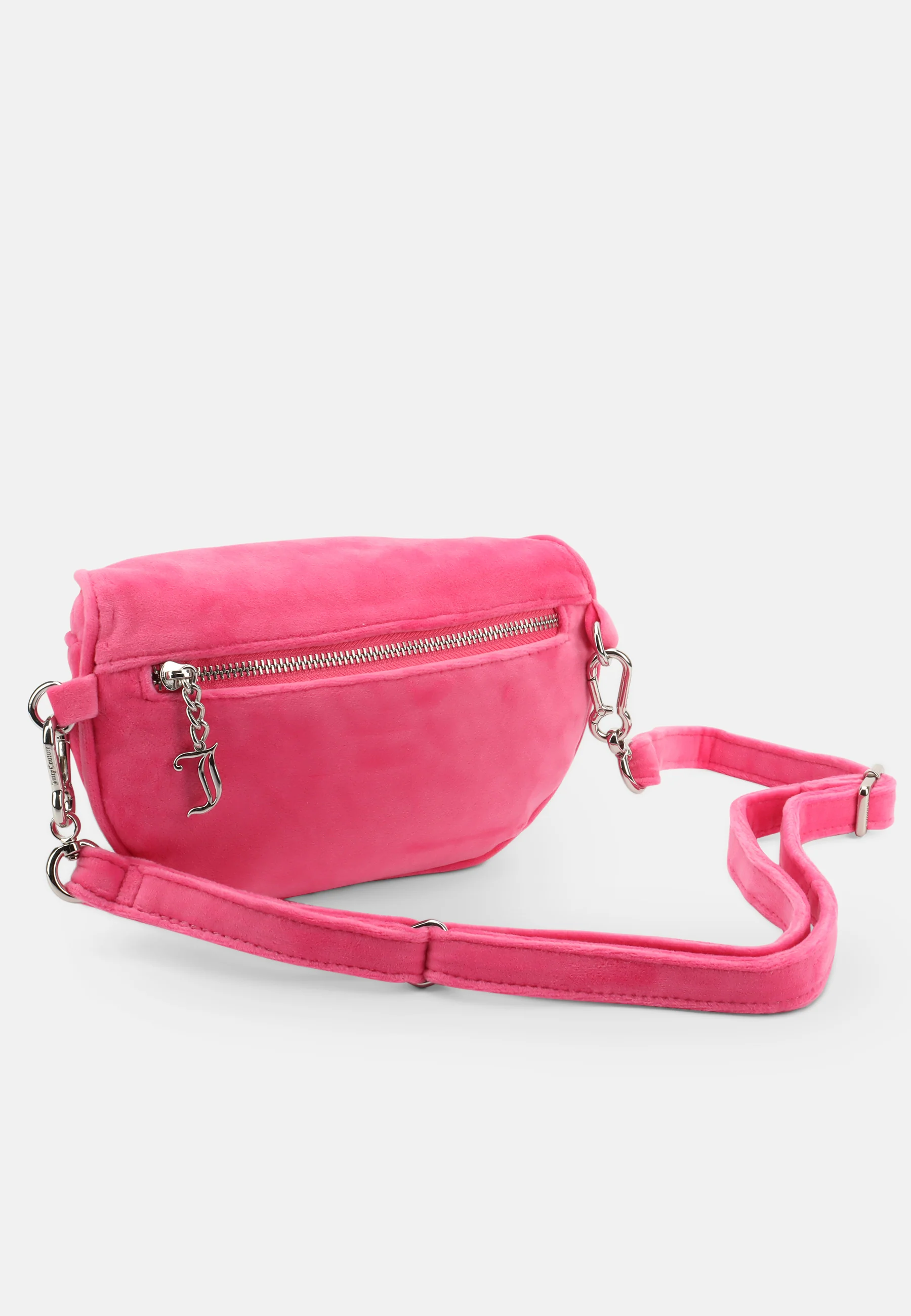 Marsupio Kimberly in velluto con logo in strass colore Rosa - Image 2