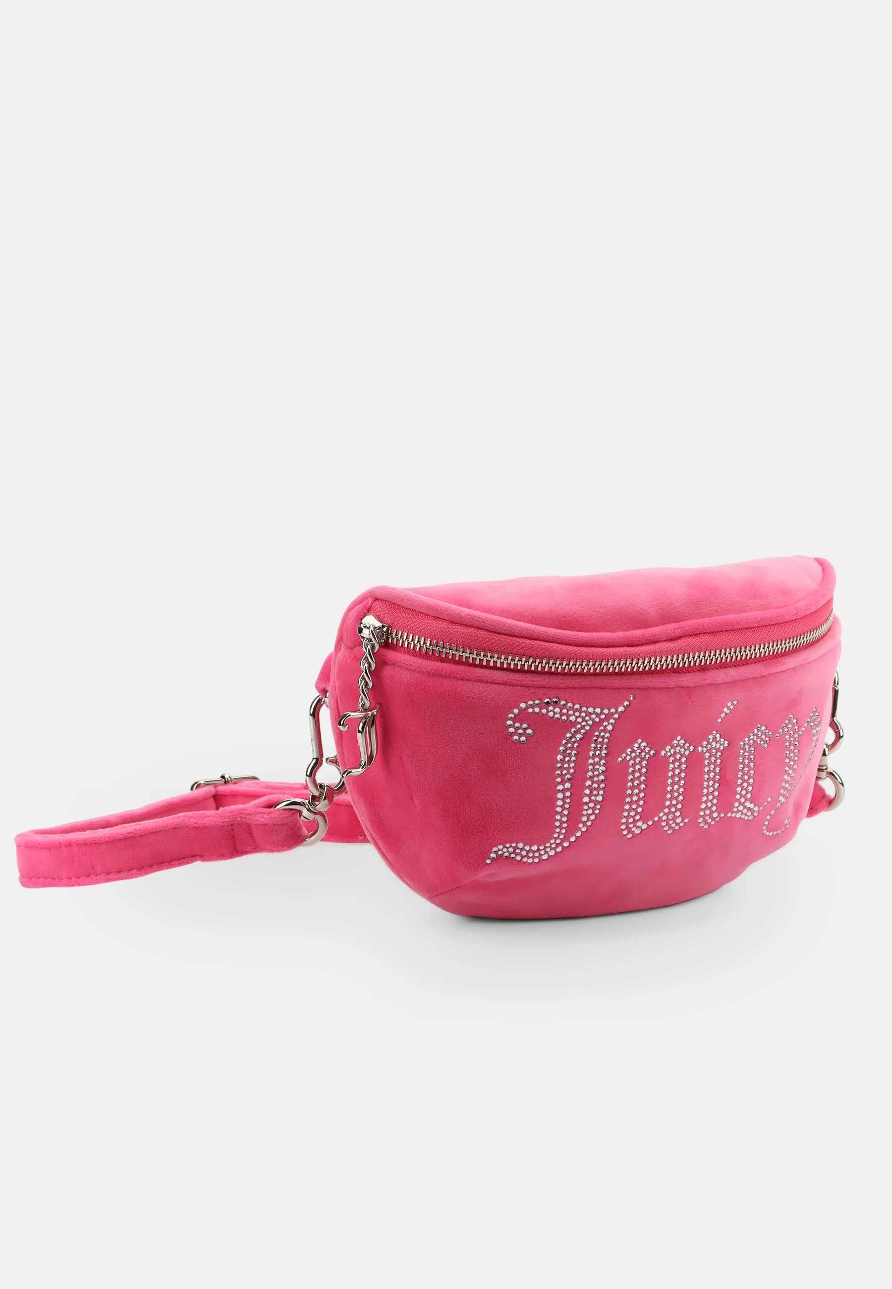 Marsupio Kimberly in velluto con logo in strass colore Rosa - Image 5