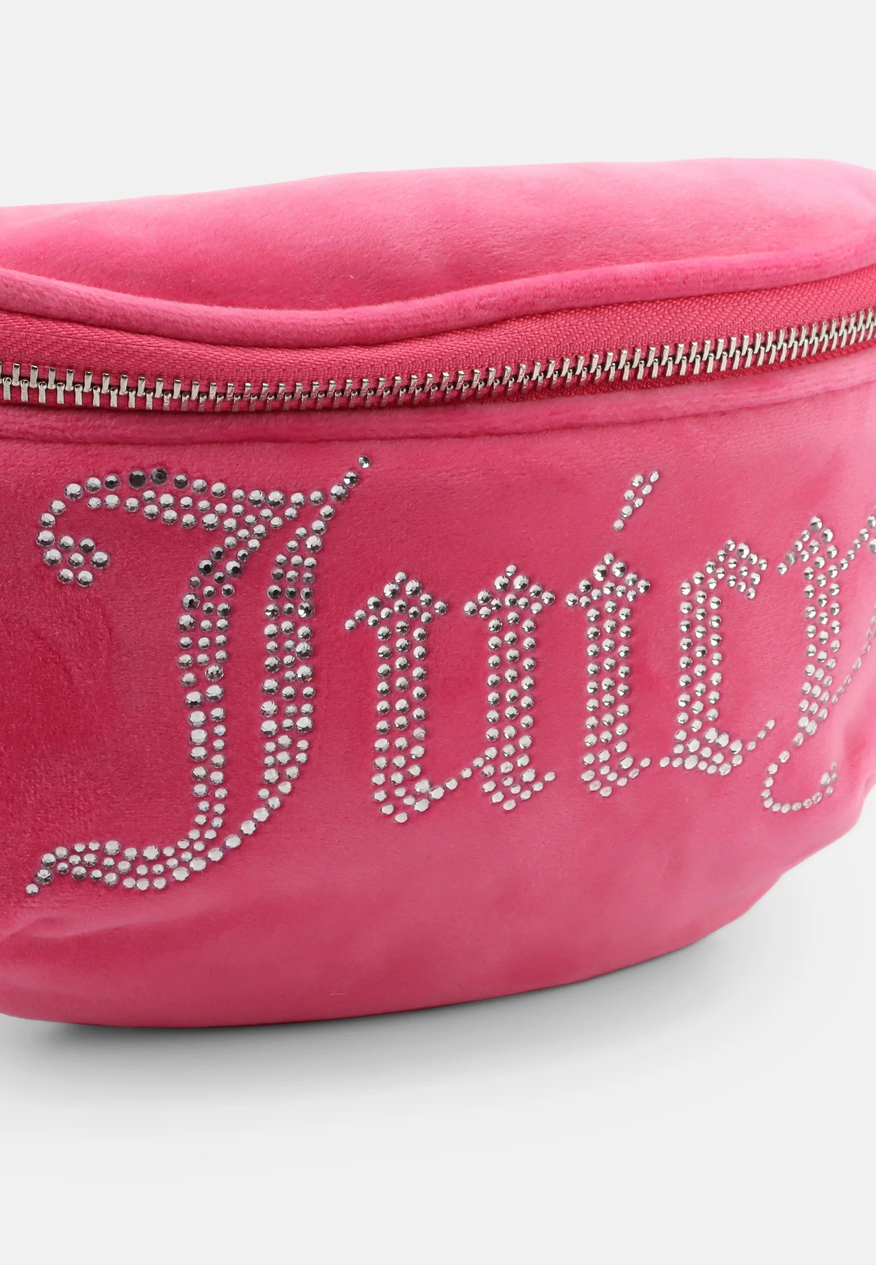 Marsupio Kimberly in velluto con logo in strass colore Rosa - Image 6