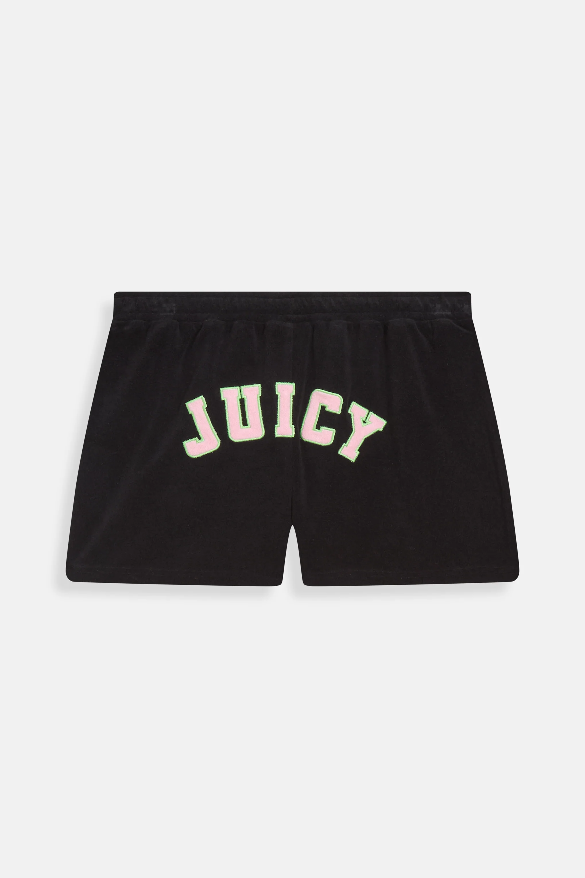 Pantaloncini Juicy in spugna con coulisse in vita e logo a contrasto colore Nero - Image 2
