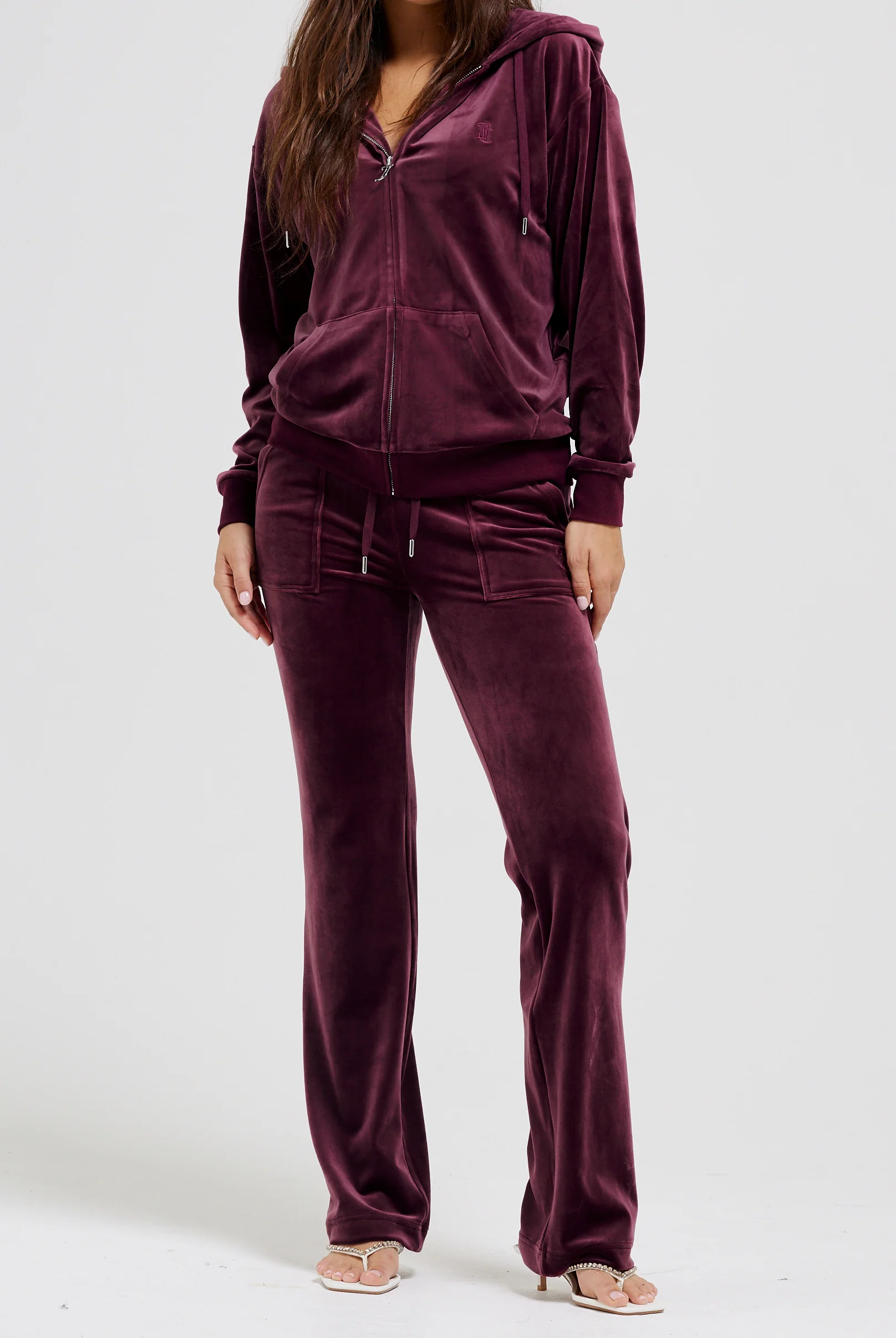 Pantalone Del Ray a gamba dritta Bordeaux - Image 3