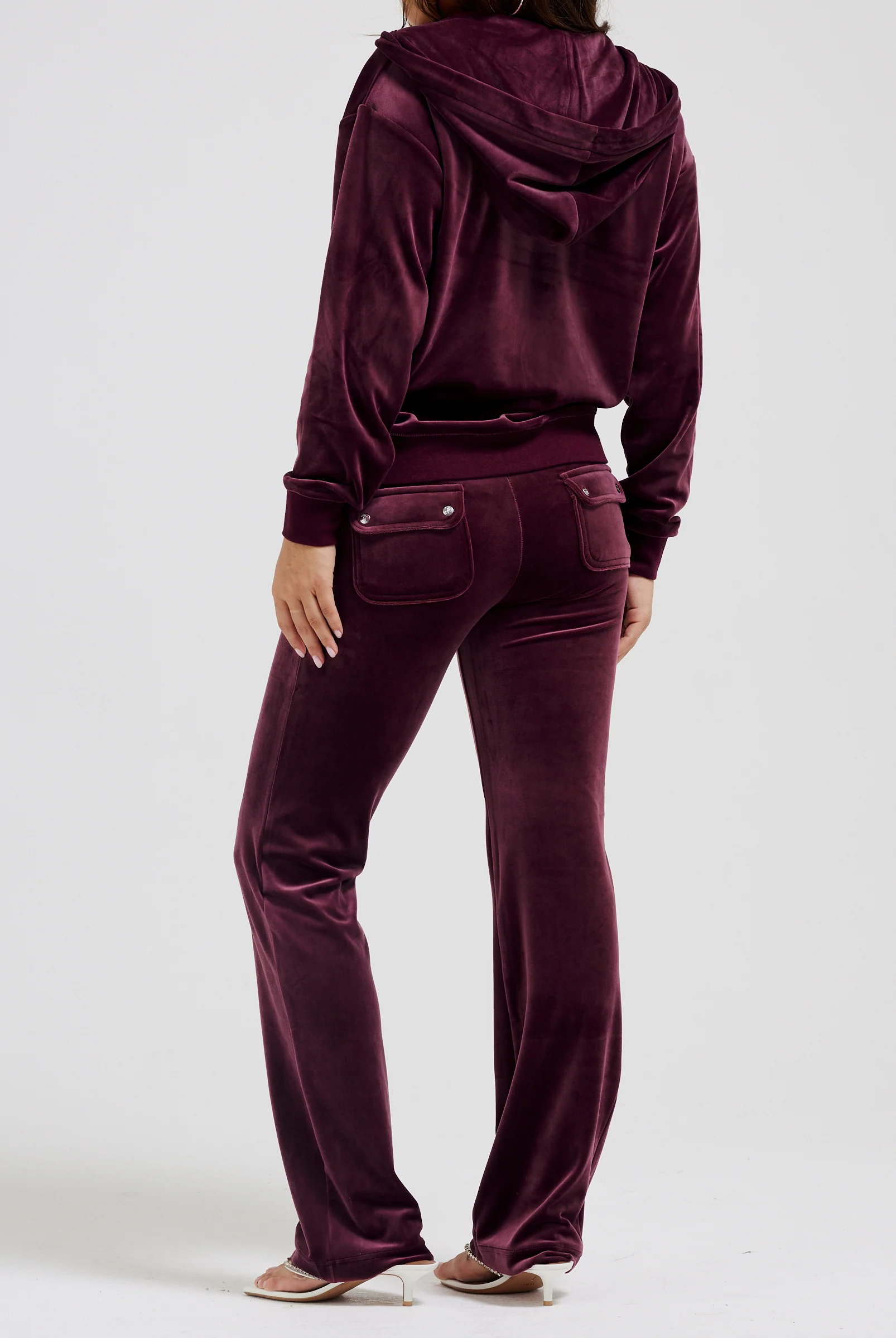 Pantalone Del Ray a gamba dritta Bordeaux - Image 4
