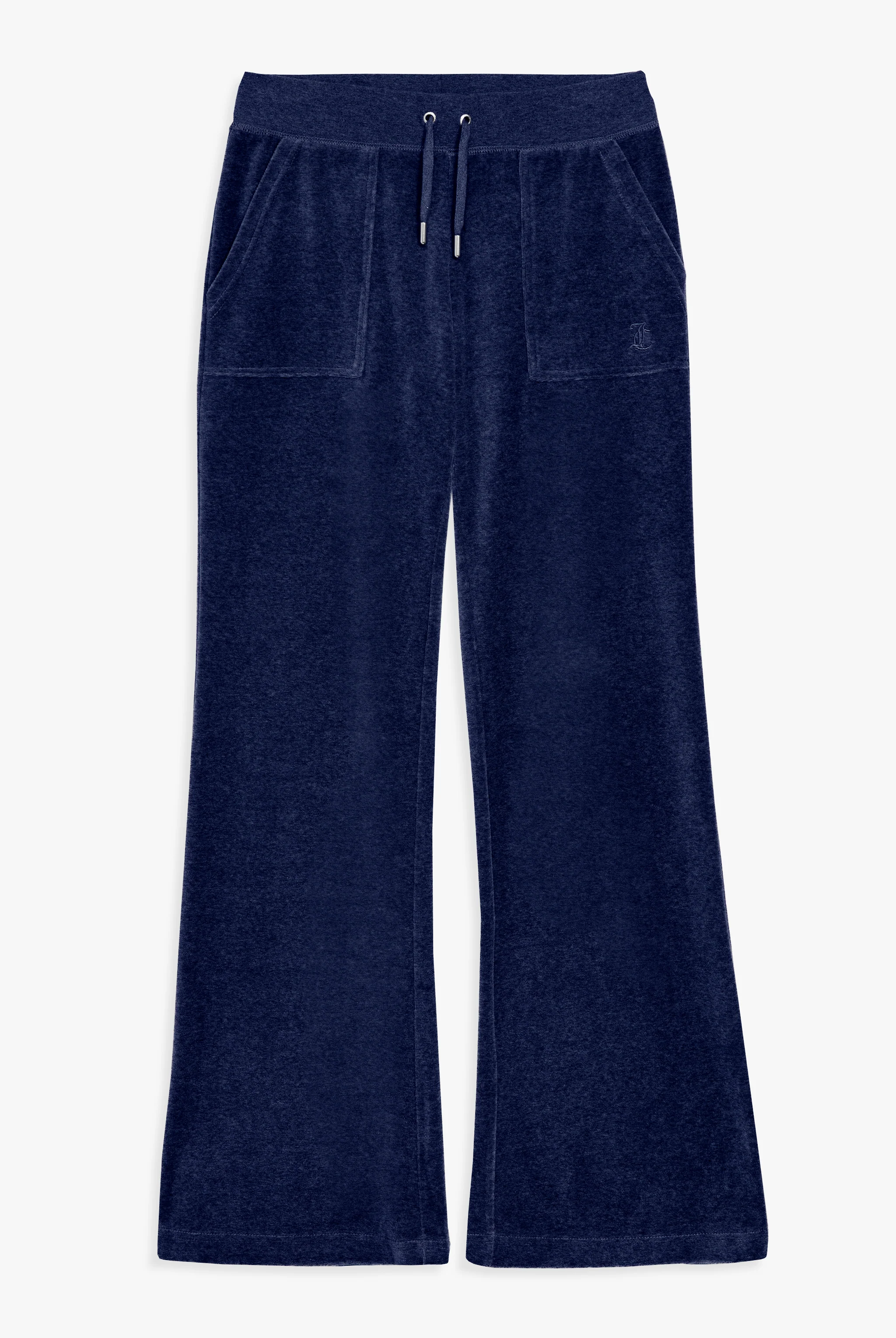 Pantalone Layla a zampa a vita bassa Blu Scuro Mélange