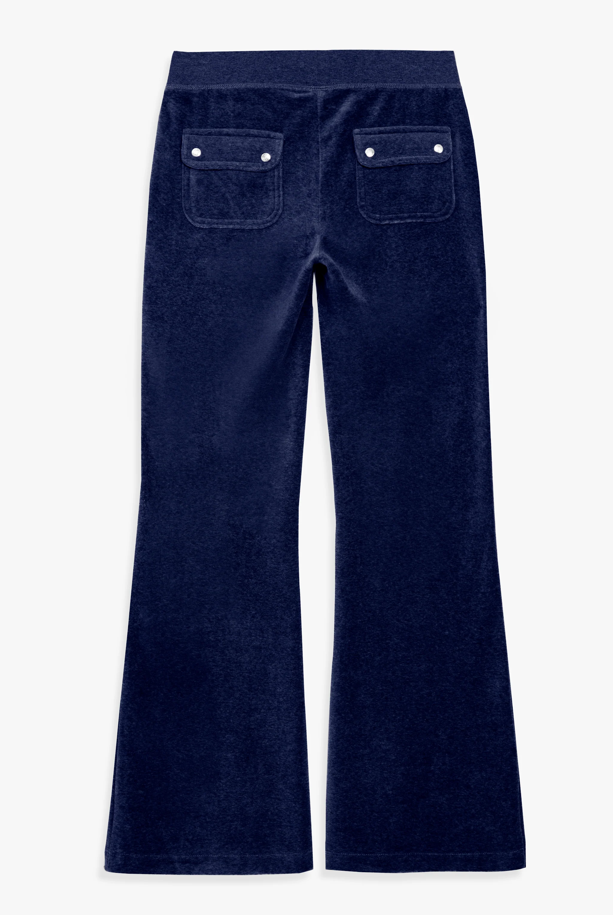 Pantalone Layla a zampa a vita bassa Blu Scuro Mélange - Image 2