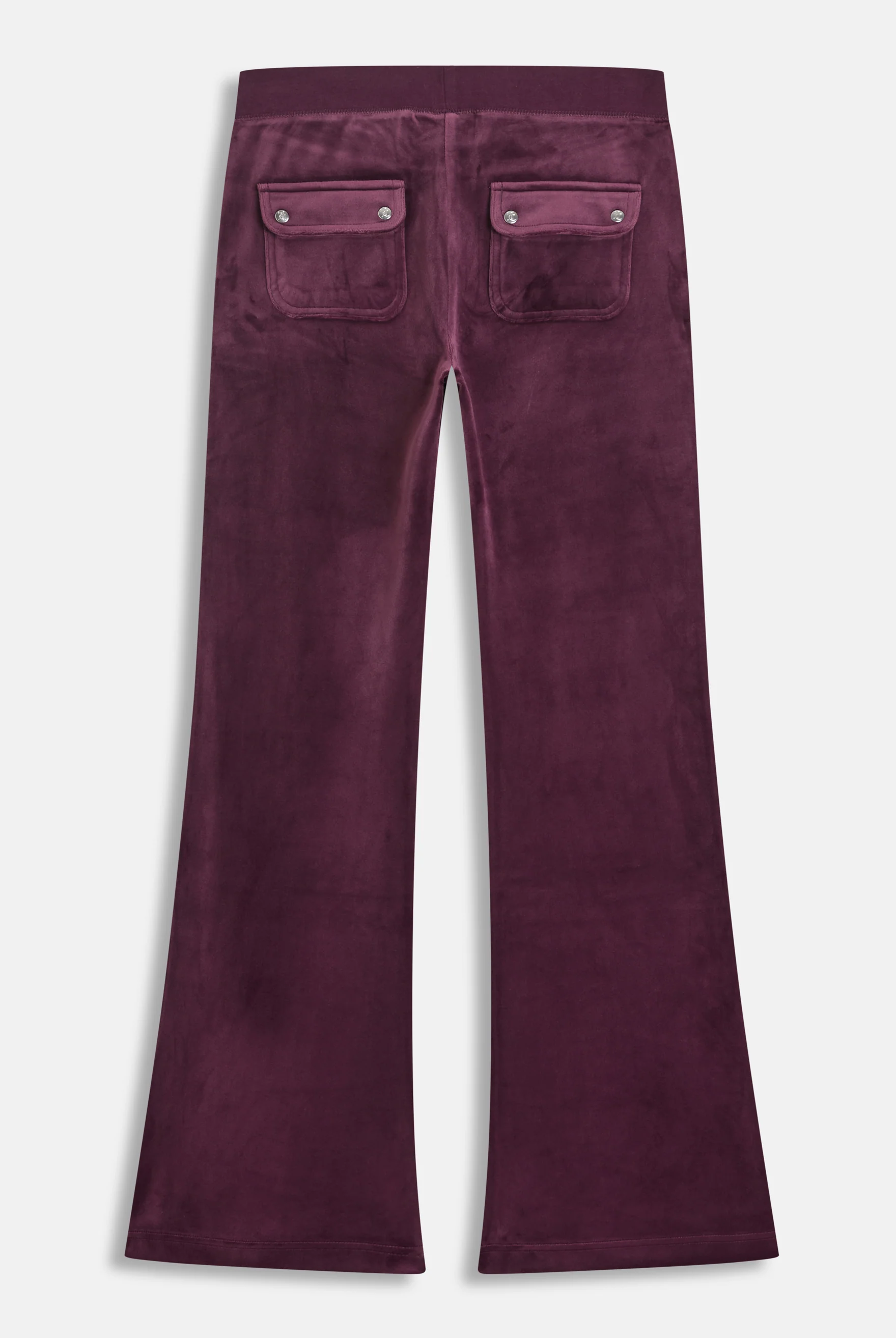 Pantalone Layla a zampa a vita bassa Bordeaux - Image 2