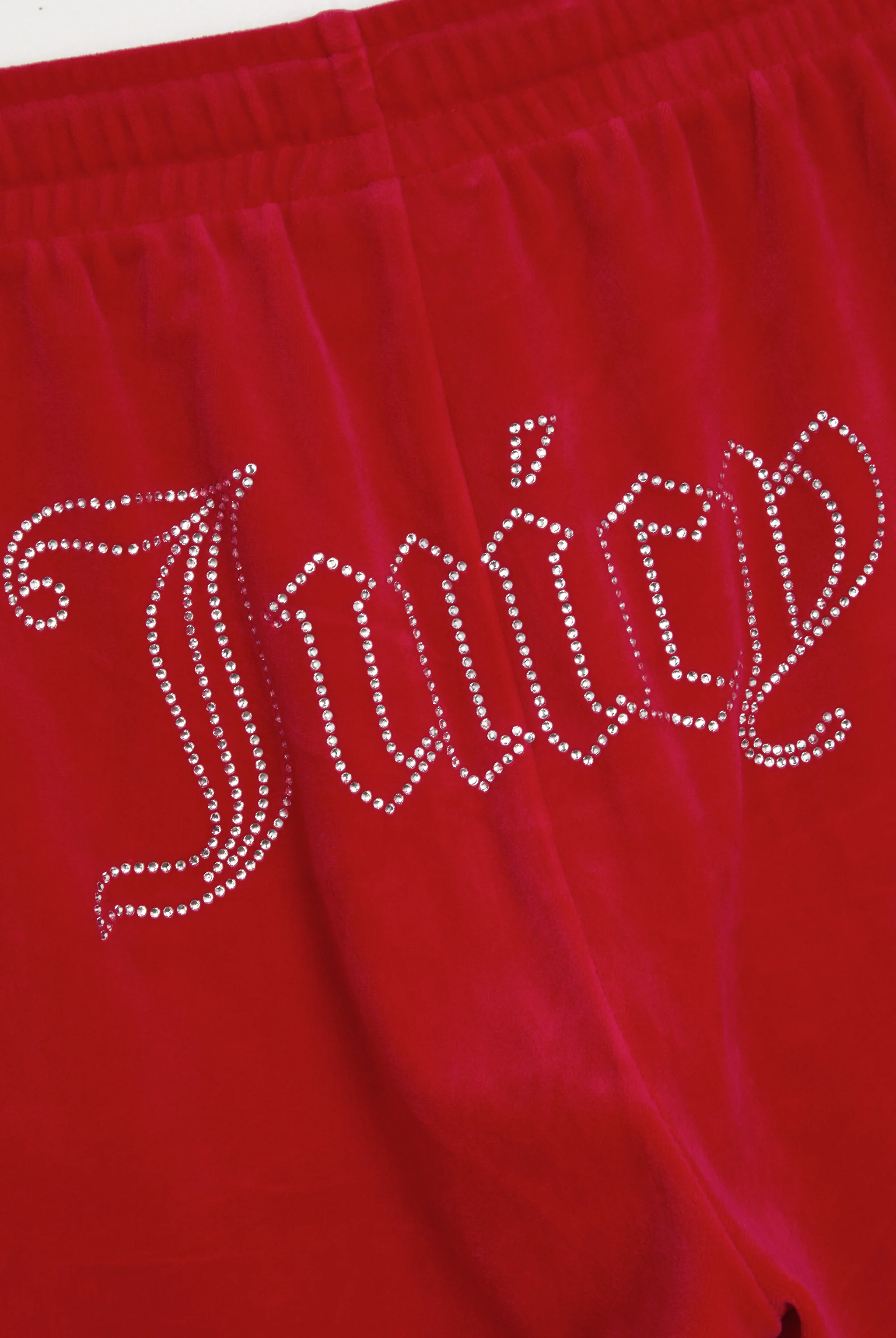 Pantalone Tina Outline a vita media con logo Juicy in diamanti Rosso - Image 5