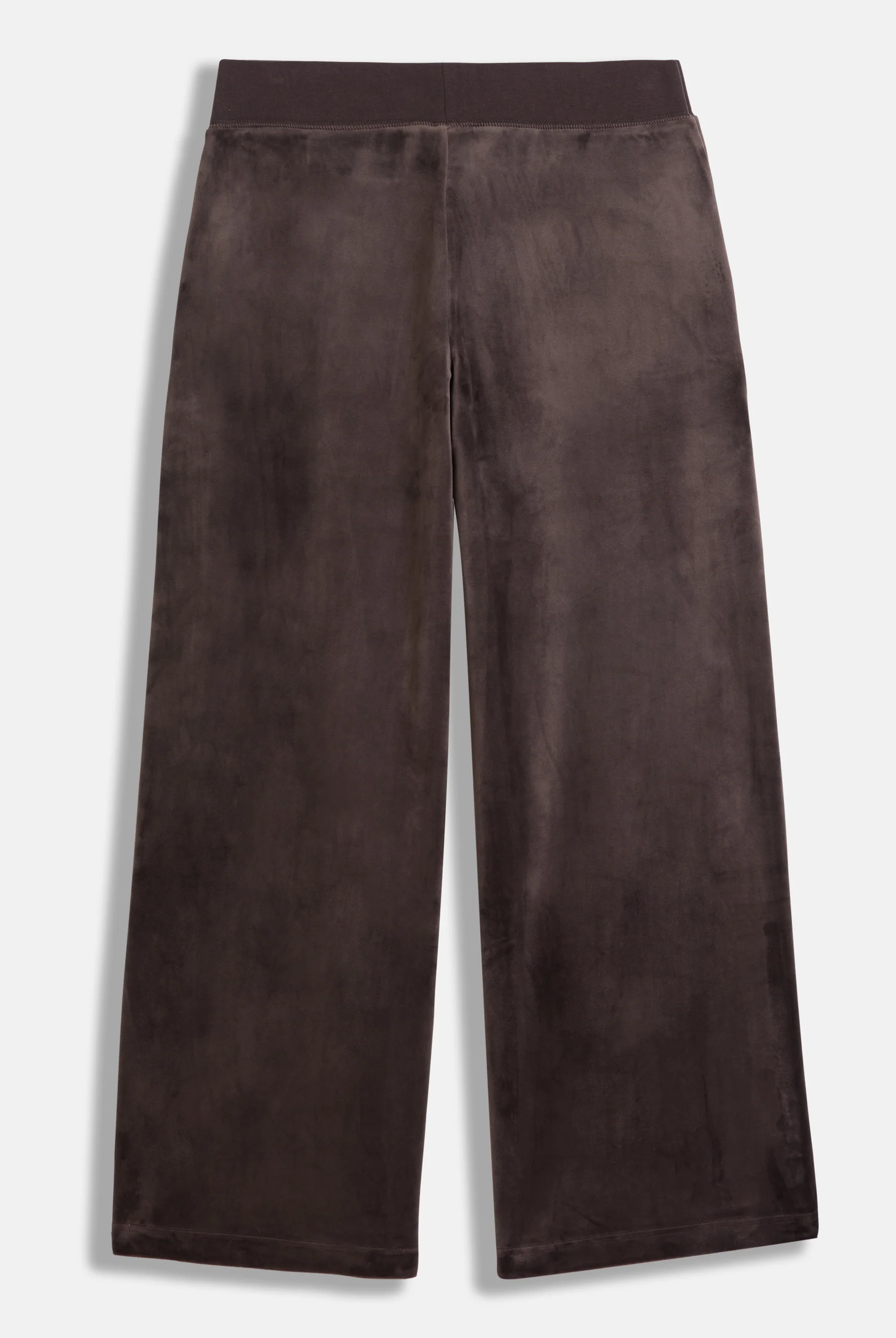 Pantalone Yuka a gamba larga con ricamo JC tono su tono e tasche Marrone - Image 2