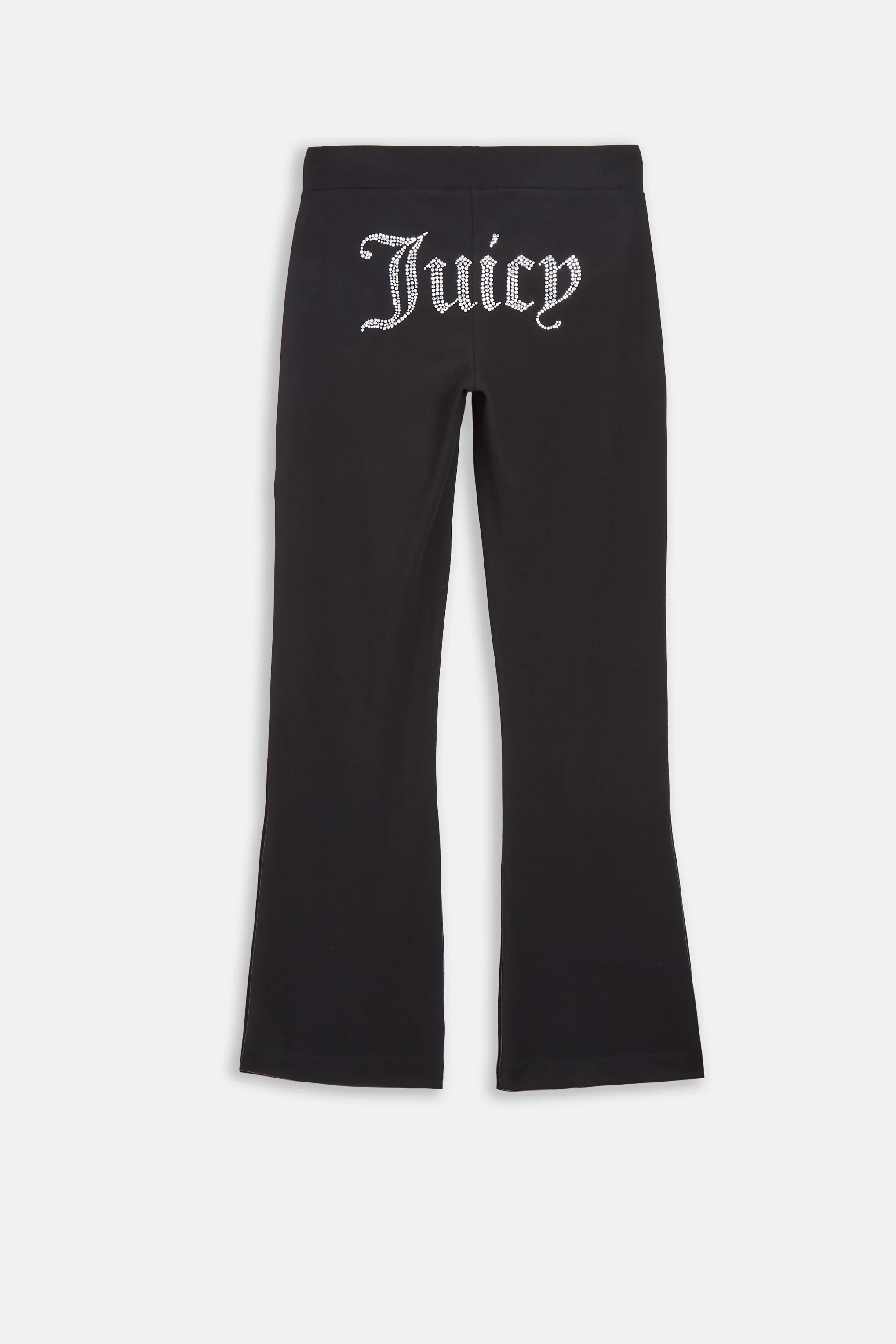 Pantaloni Apollo Nero a gamba larga con logo strass sul retro - Image 2