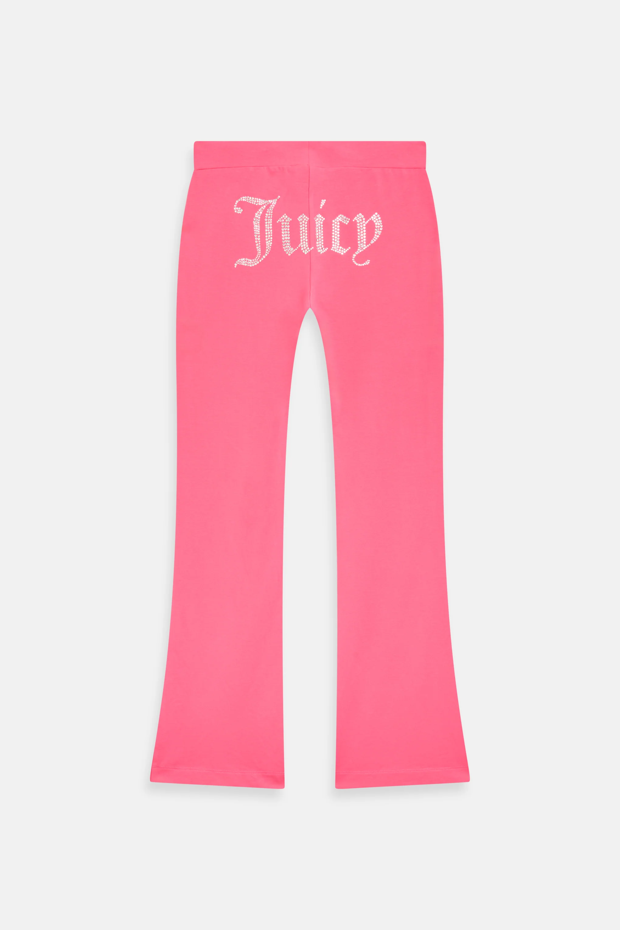 Pantaloni Apollo Rosa lampone a gamba larga con logo strass sul retro - Image 2