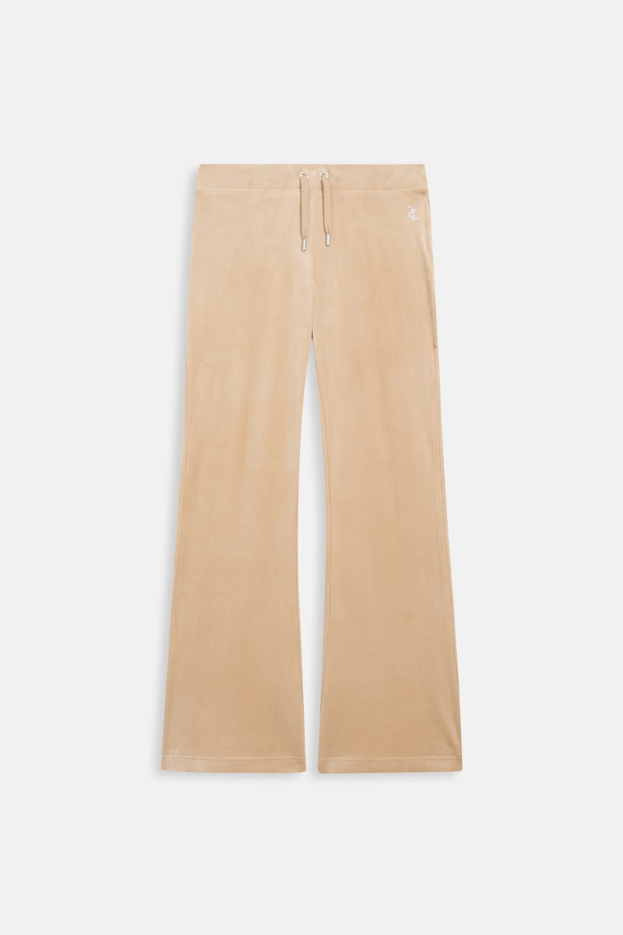Pantaloni Christine Caramello dorato con logo strass sul retro