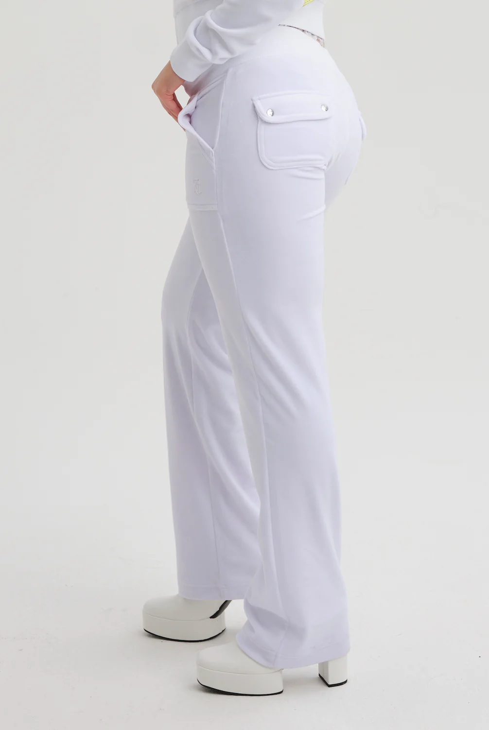Pantaloni Del Ray Bianco a gamba dritta - Image 3