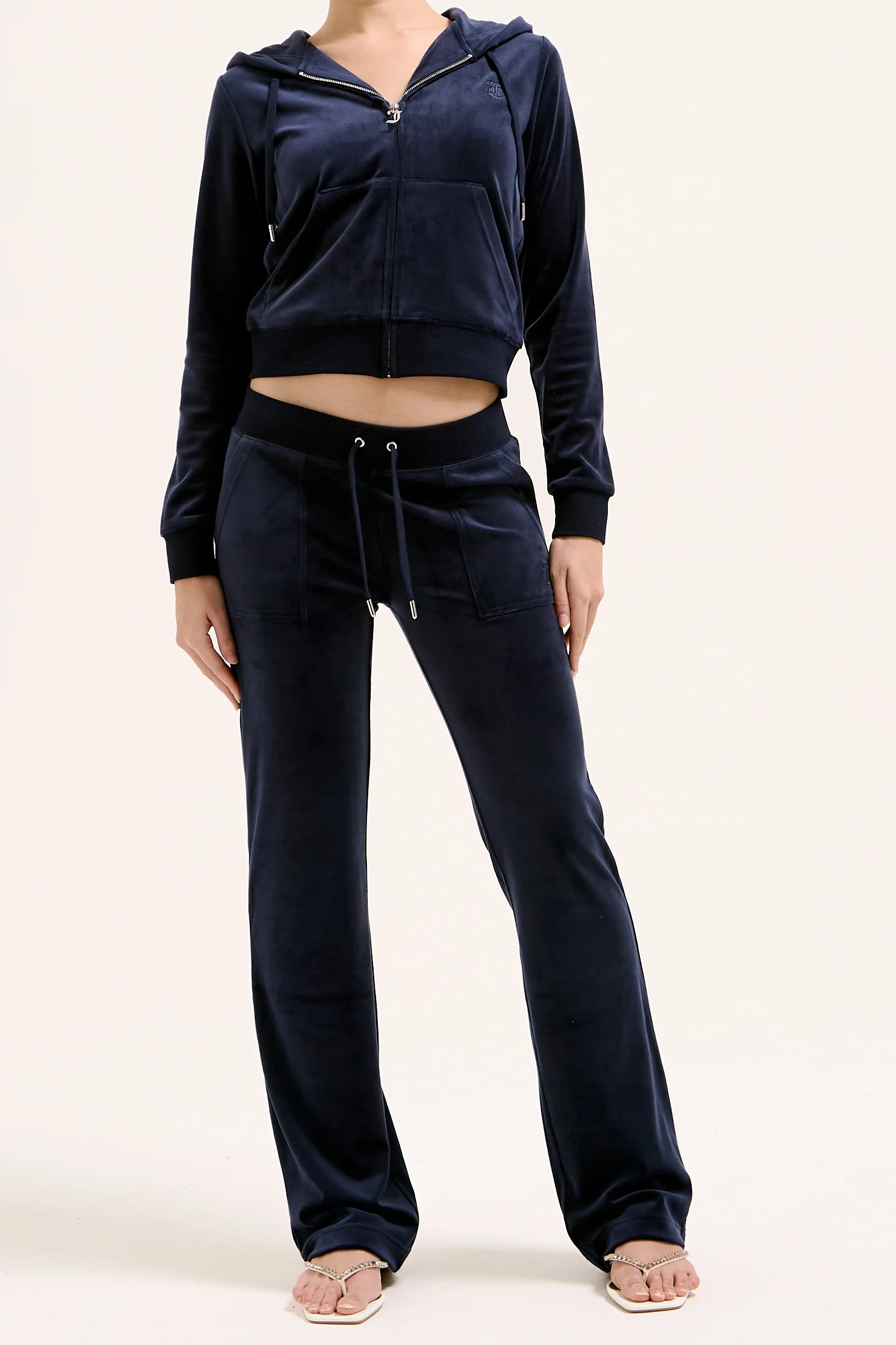 Pantaloni Del Ray Blu notte a gamba dritta - Image 3