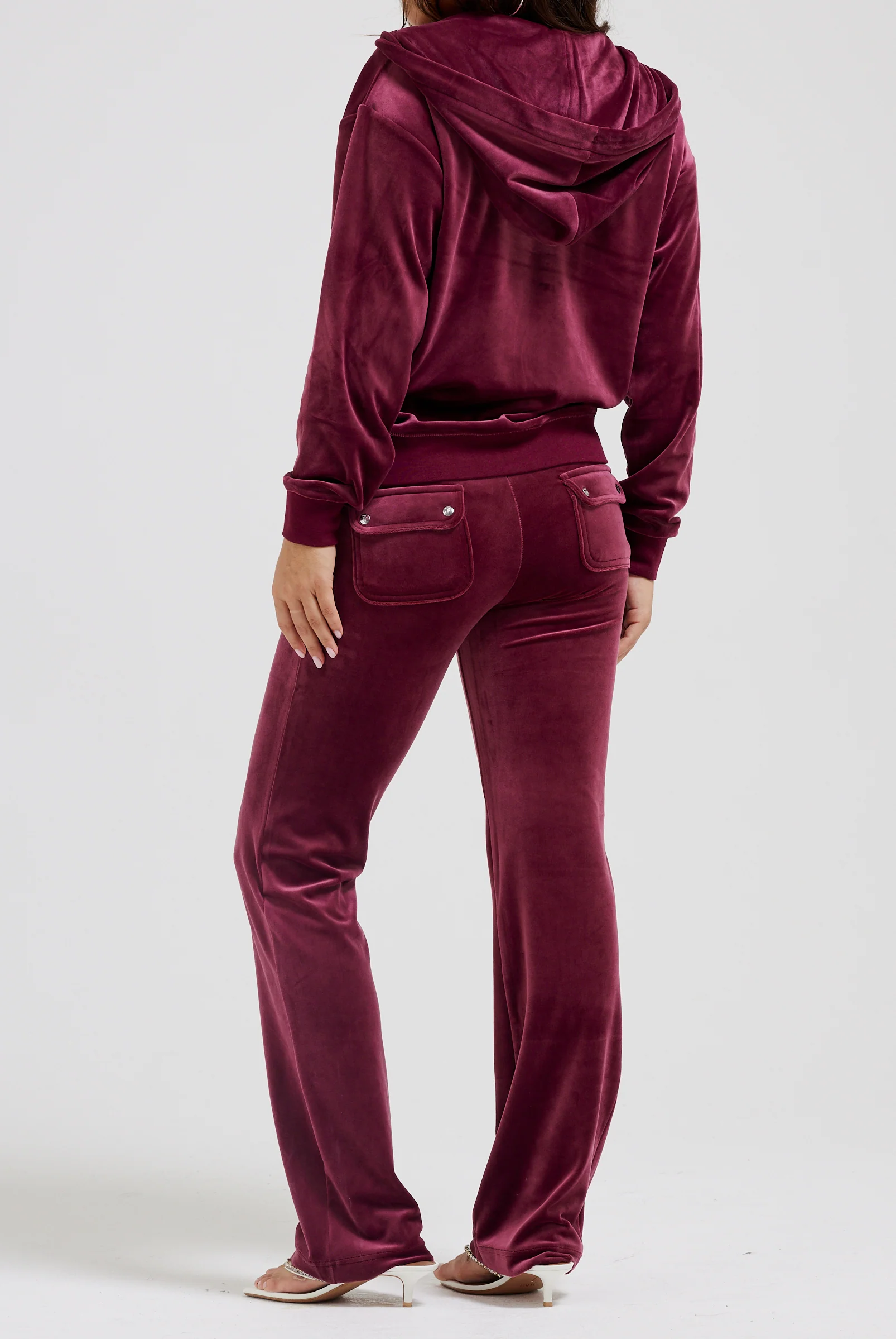 Pantaloni Del Ray Bordeaux a gamba dritta - Image 4