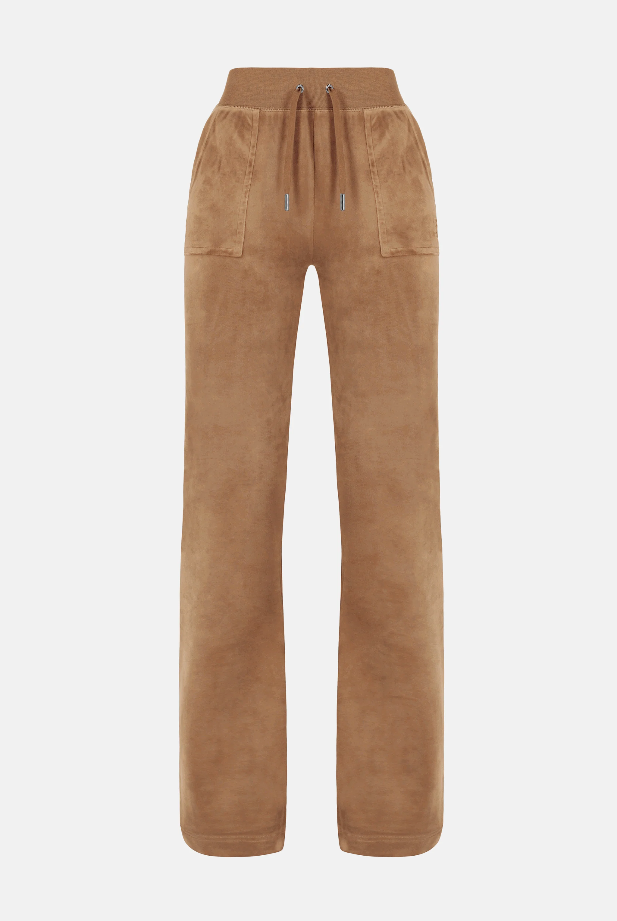 Pantaloni Del Ray Caramello a gamba dritta