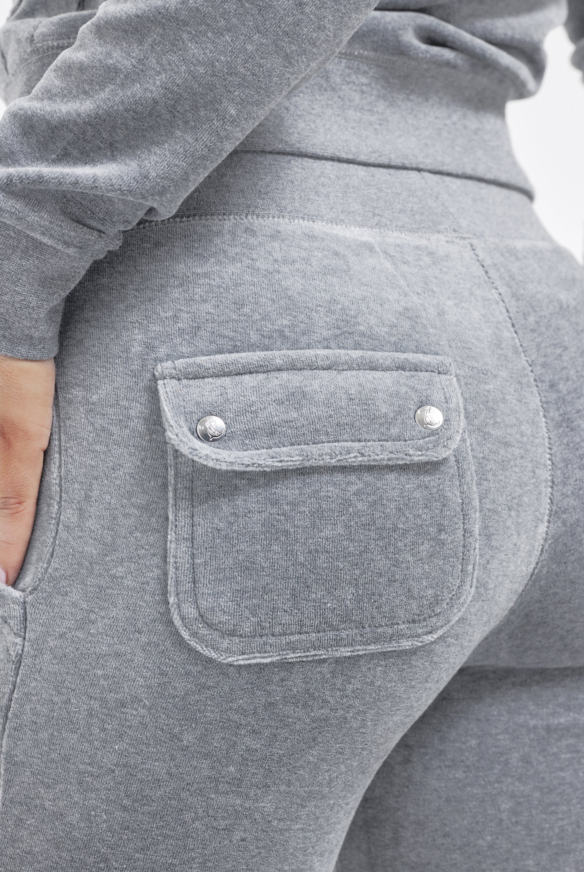 Pantaloni Del Ray Grigio melange a gamba dritta - Image 6