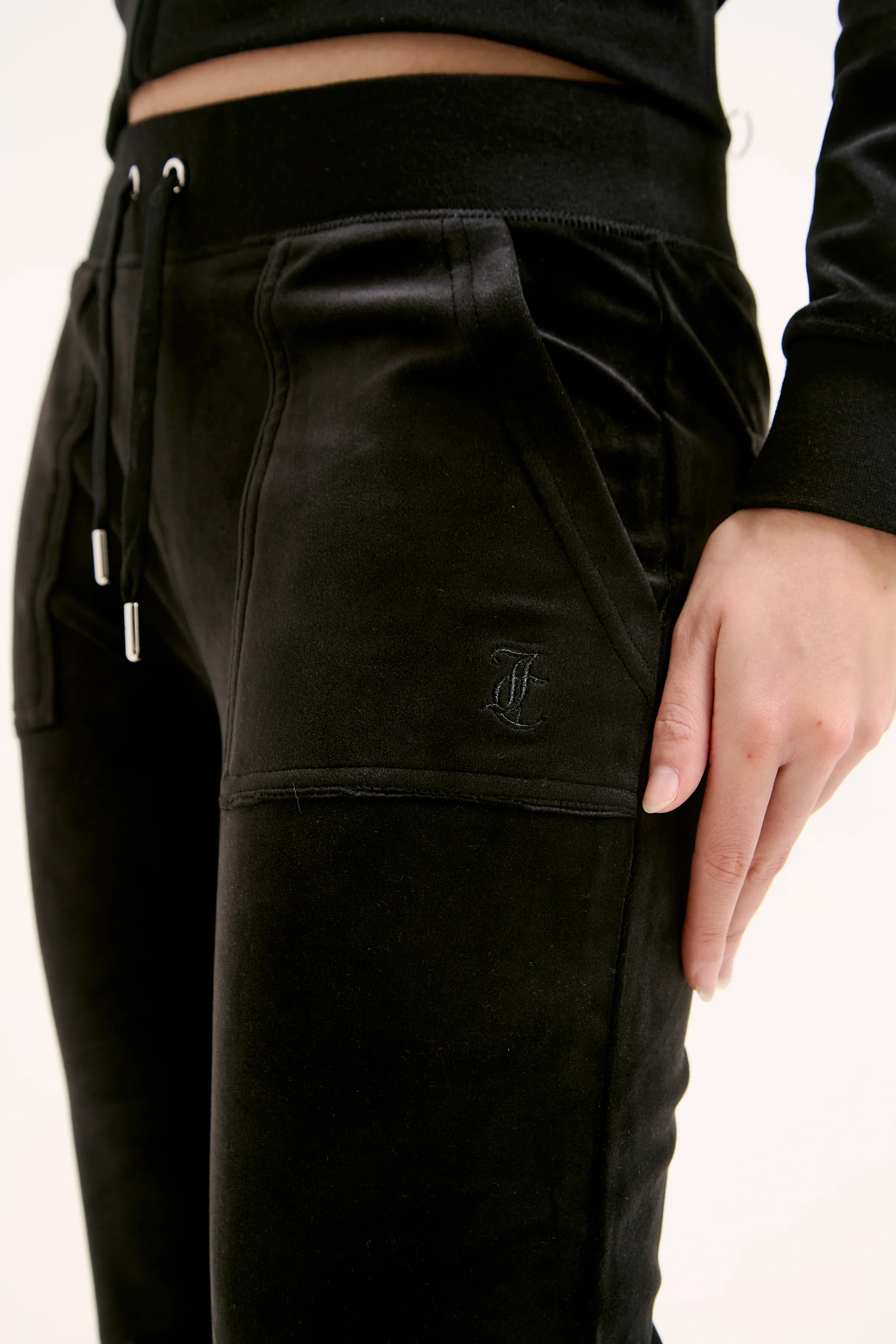 Pantaloni Del Ray Nero a gamba dritta - Image 4