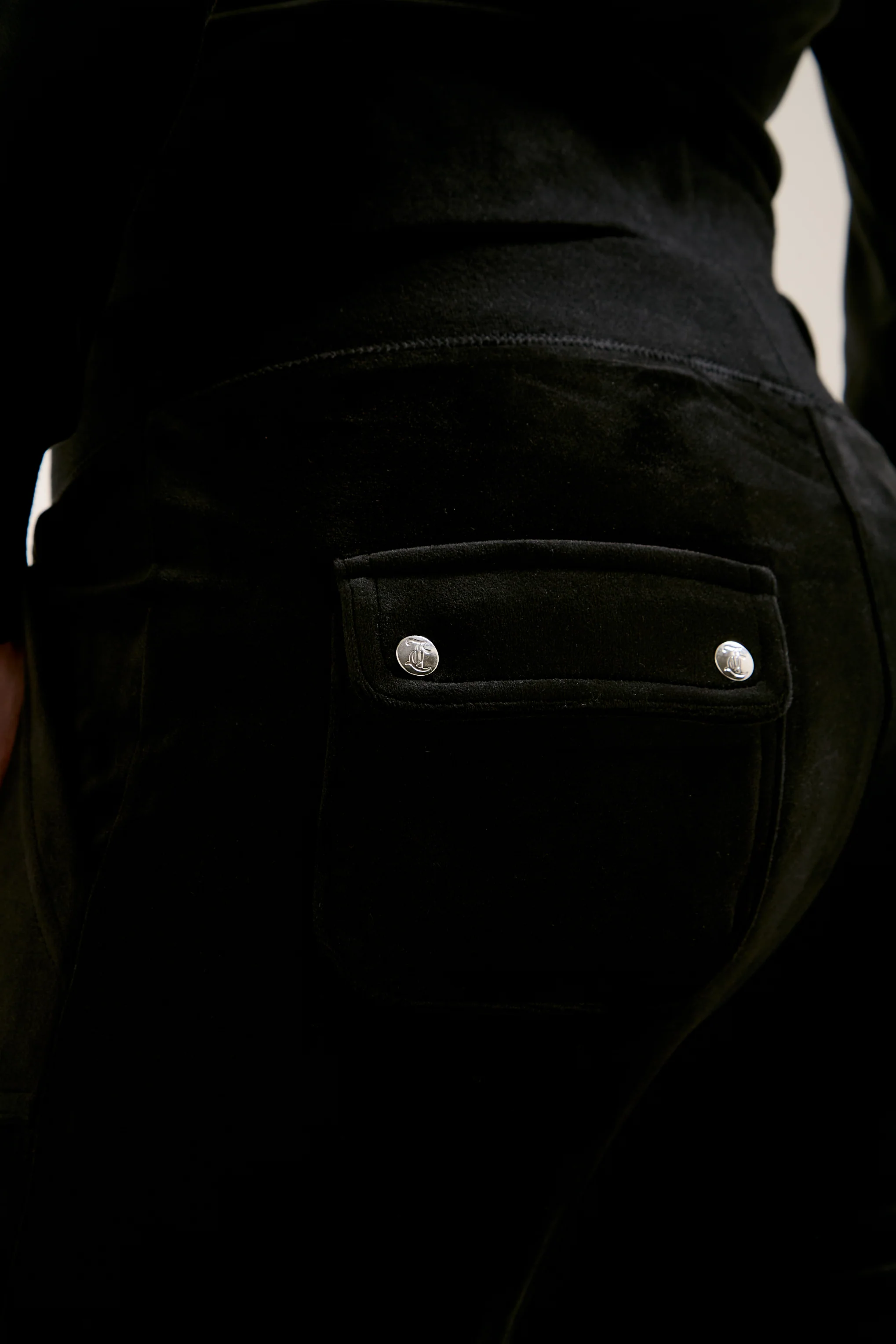 Pantaloni Del Ray Nero a gamba dritta - Image 5