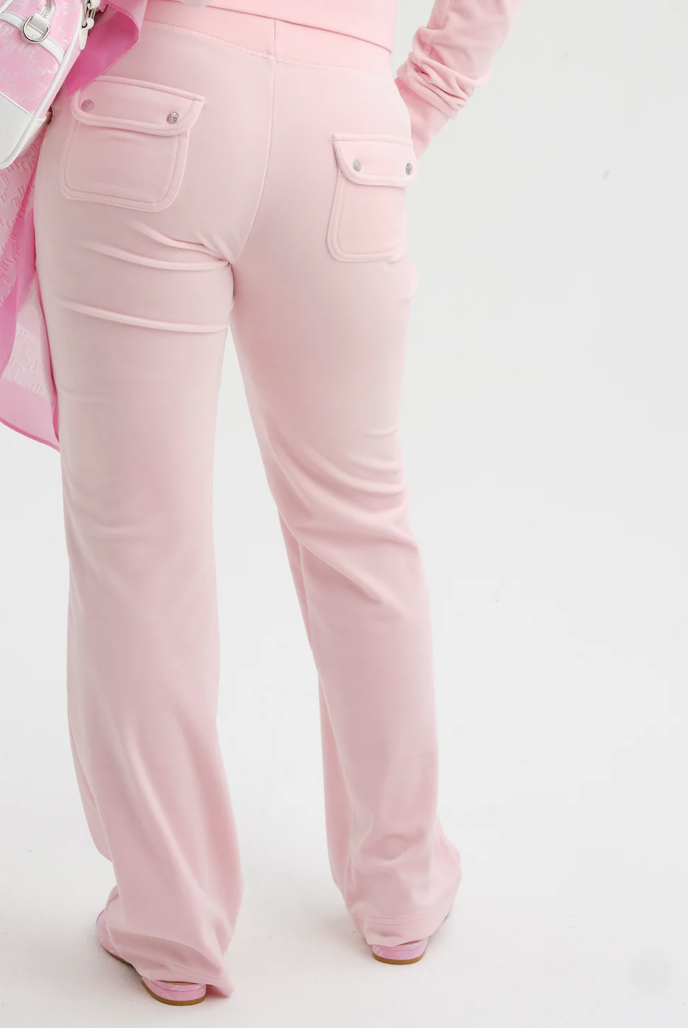 Pantaloni Del Ray Rosa pastello a gamba dritta - Image 4