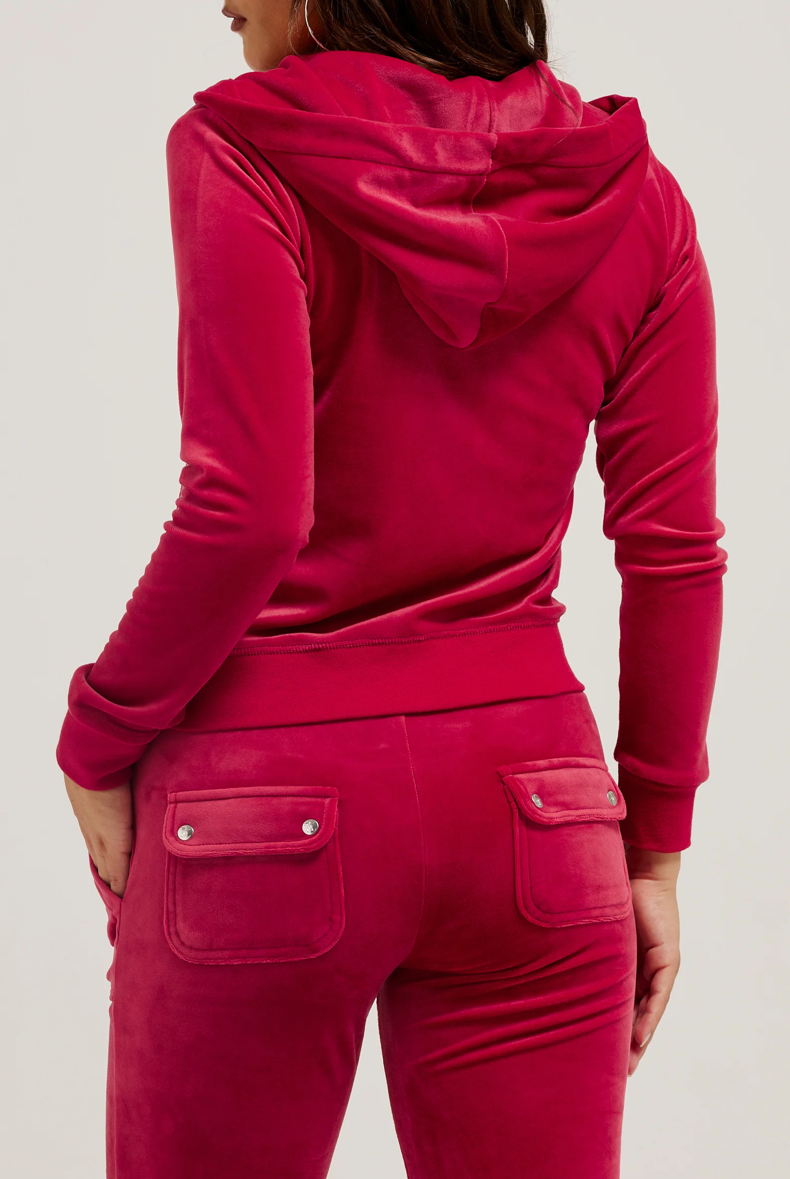 Pantaloni Del Ray Rosso ciliegia a gamba dritta - Image 4