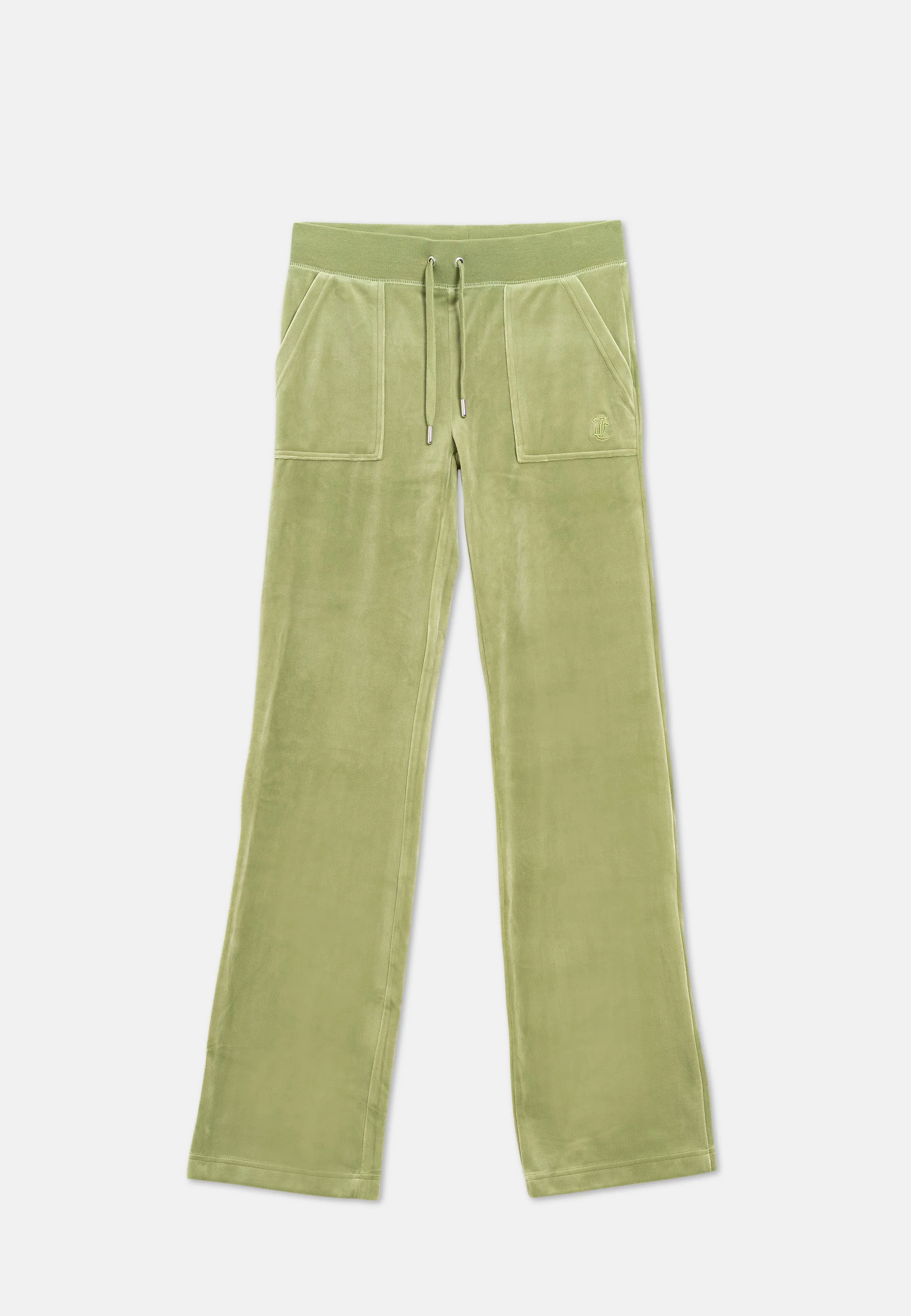 Pantaloni Del Ray Verde salvia a gamba dritta