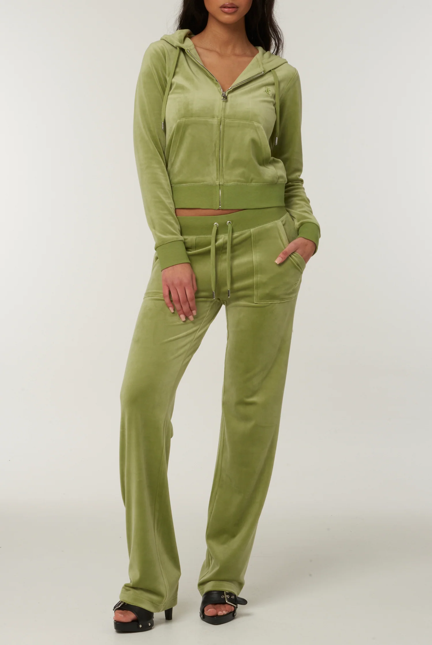 Pantaloni Del Ray Verde salvia a gamba dritta - Image 4
