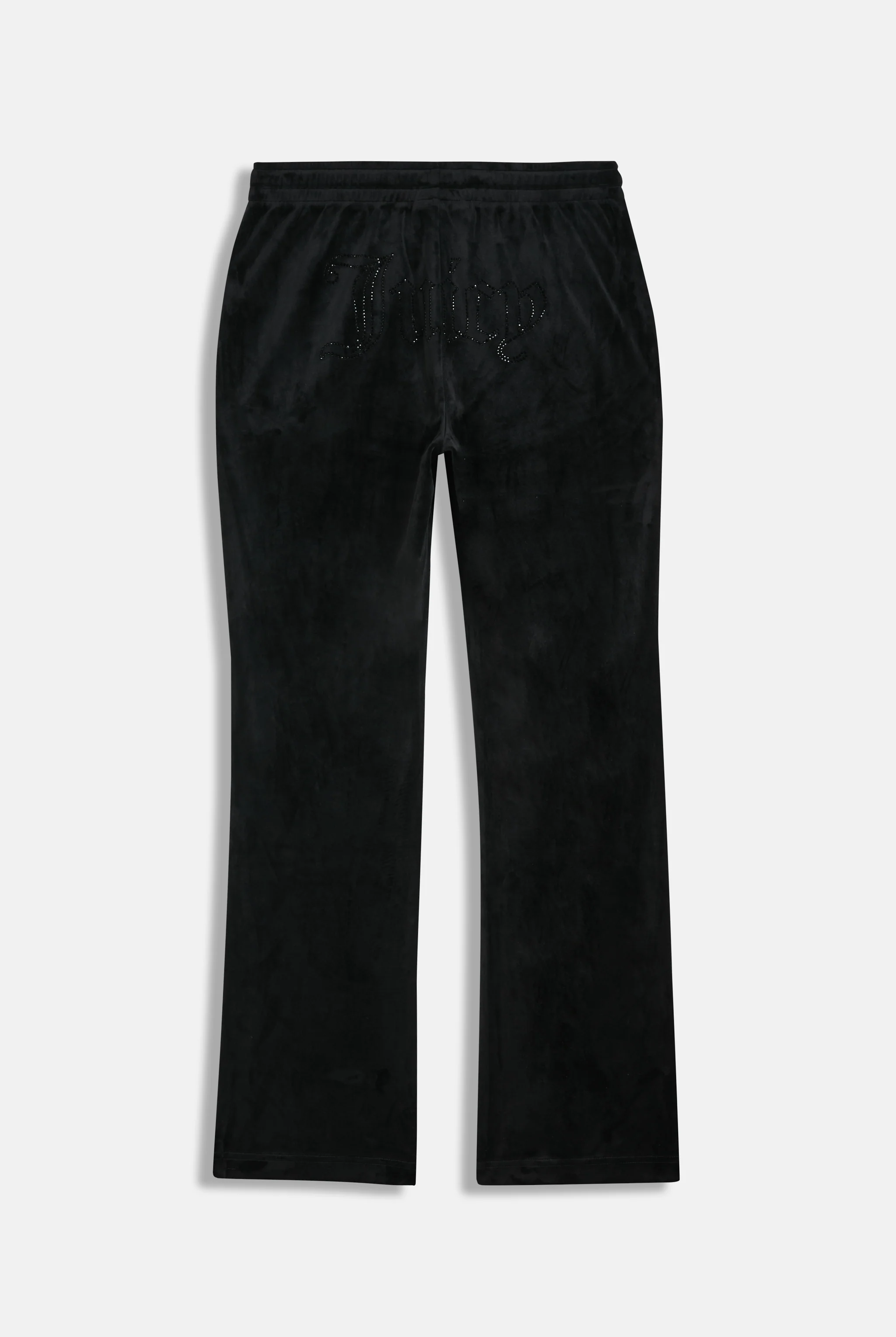 Pantaloni in velluto Tina con logo Juicy in strass colore Nero - Image 2