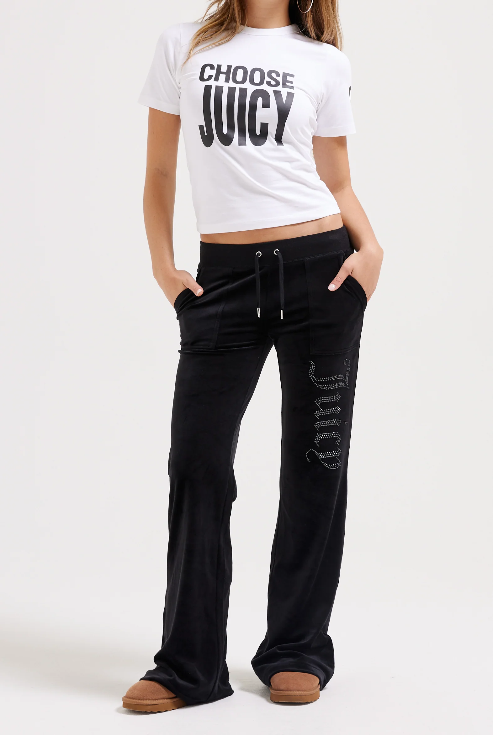 Pantaloni Jewel Nero gamba larga - Image 5