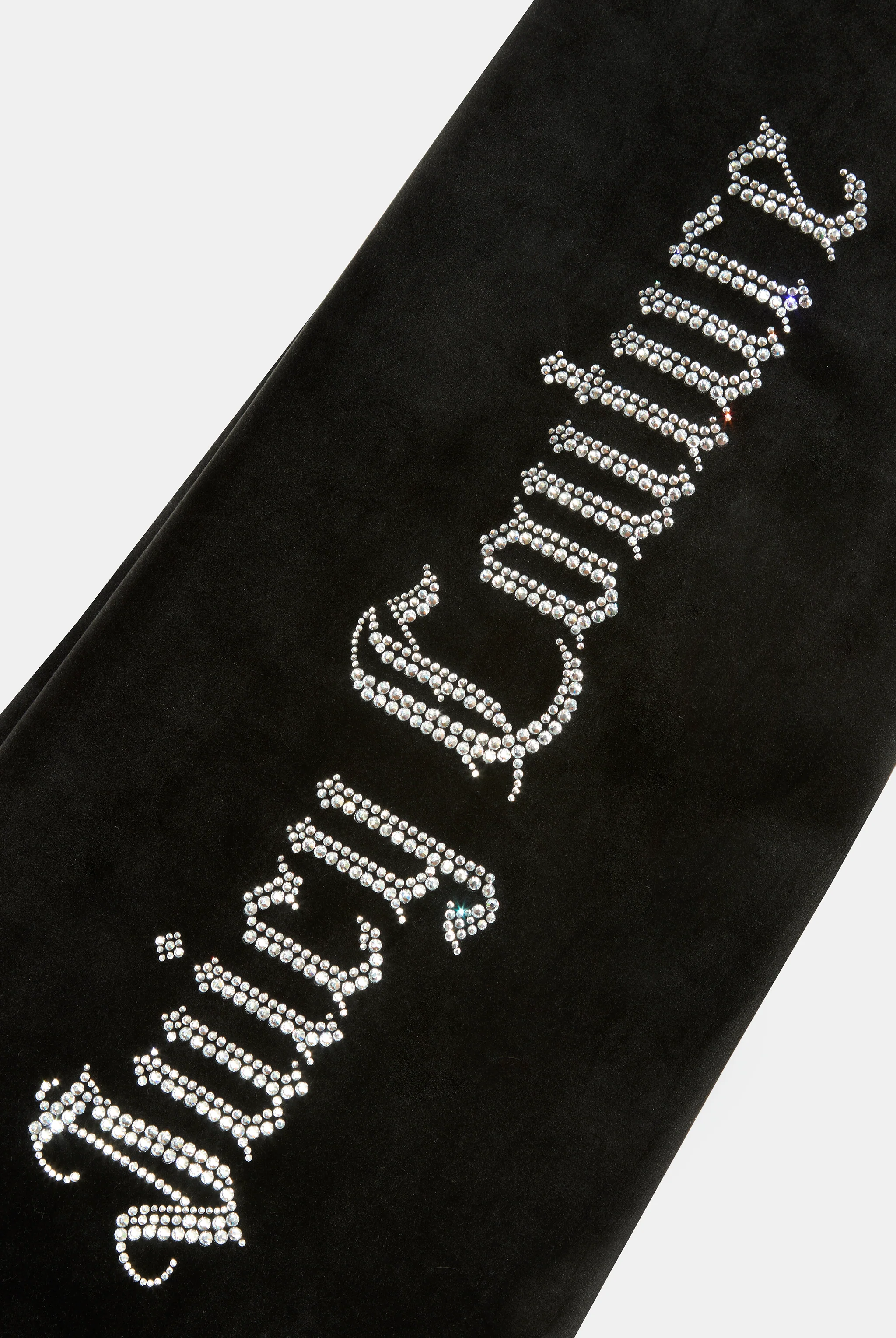 Pantaloni Nero a gamba larga con logo strass Sacred Heart - Image 2