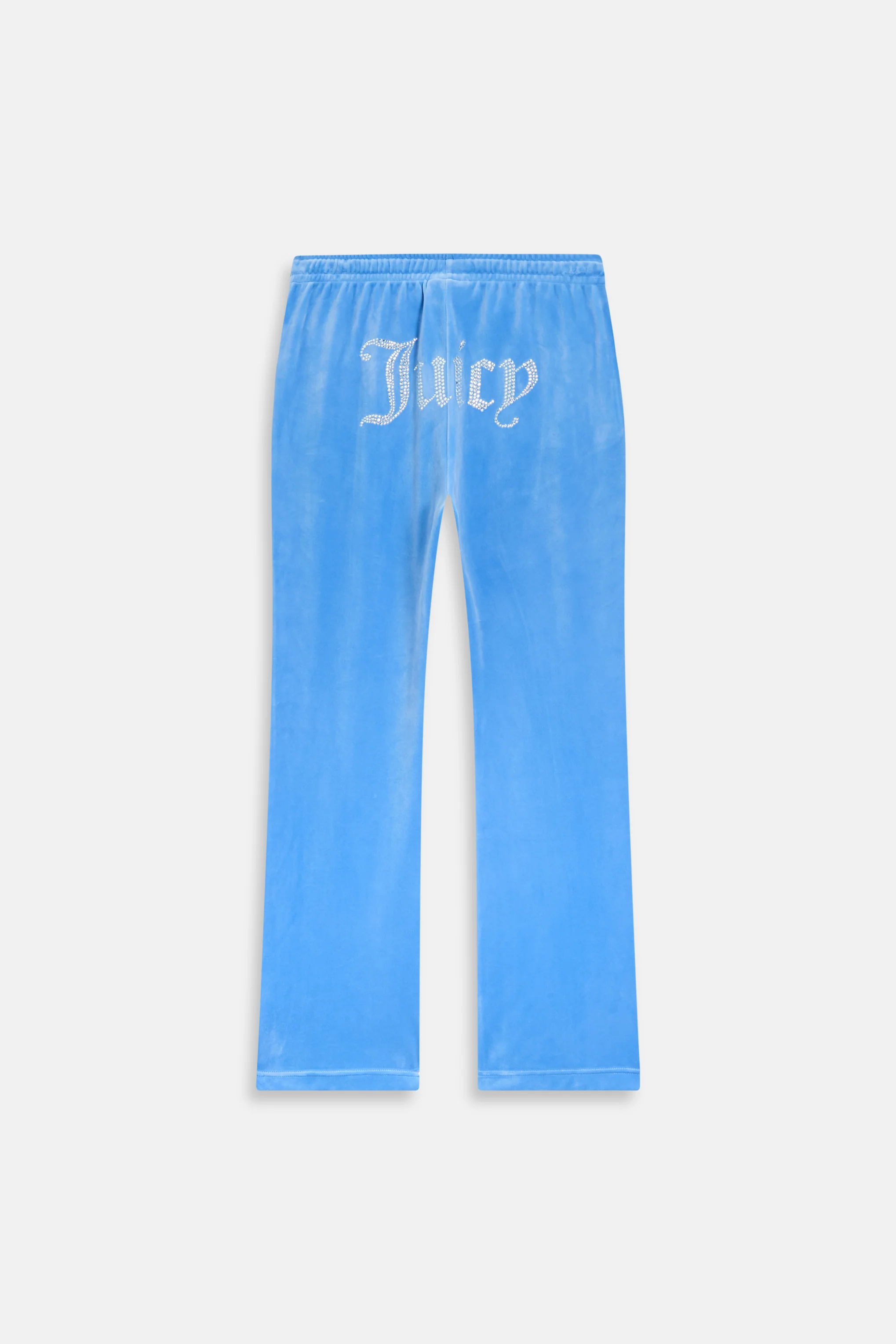 Pantaloni Tina Blu cielo con maxi logo strass - Image 2
