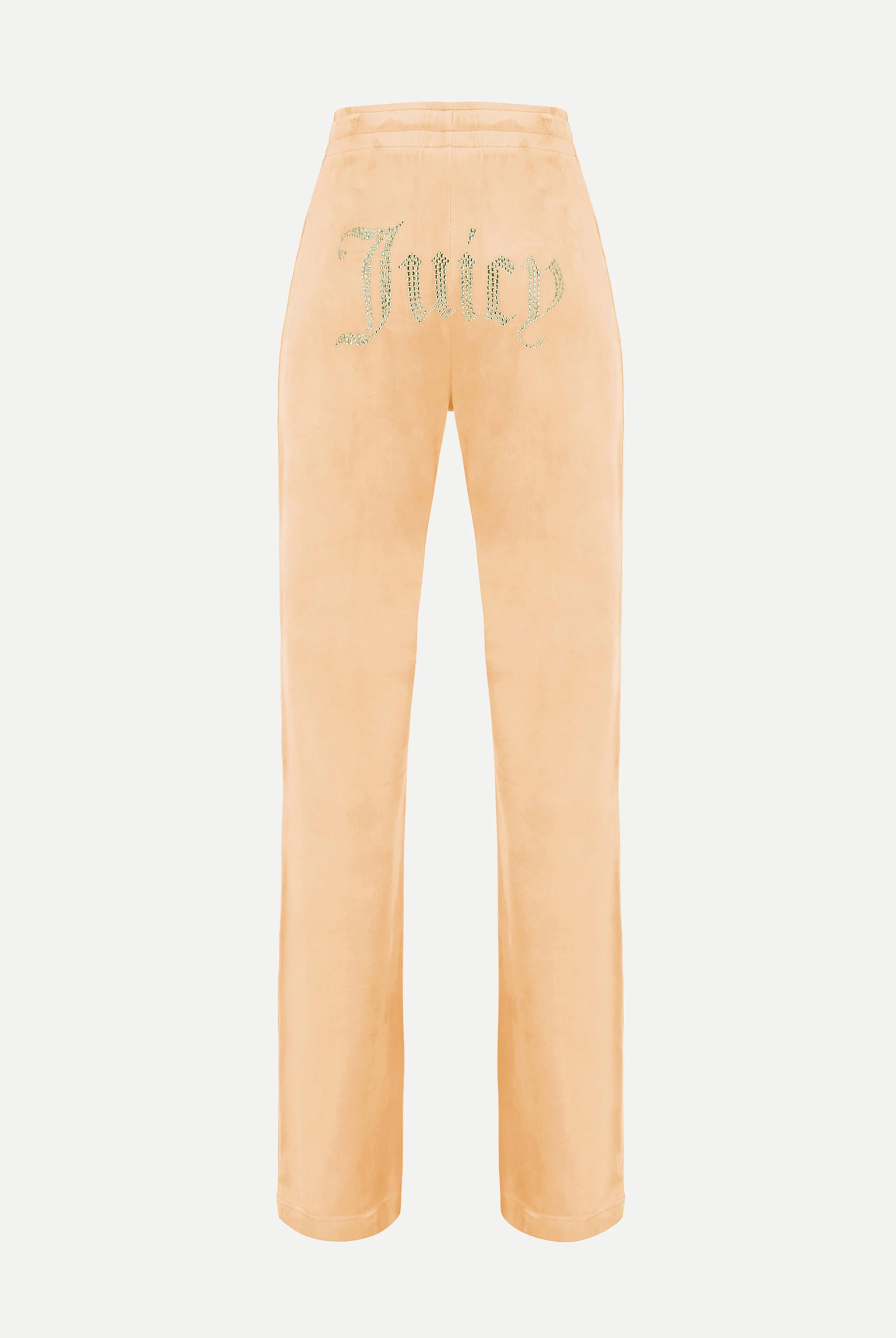 Pantaloni Tina Giallo crema con maxi logo strass - Image 2