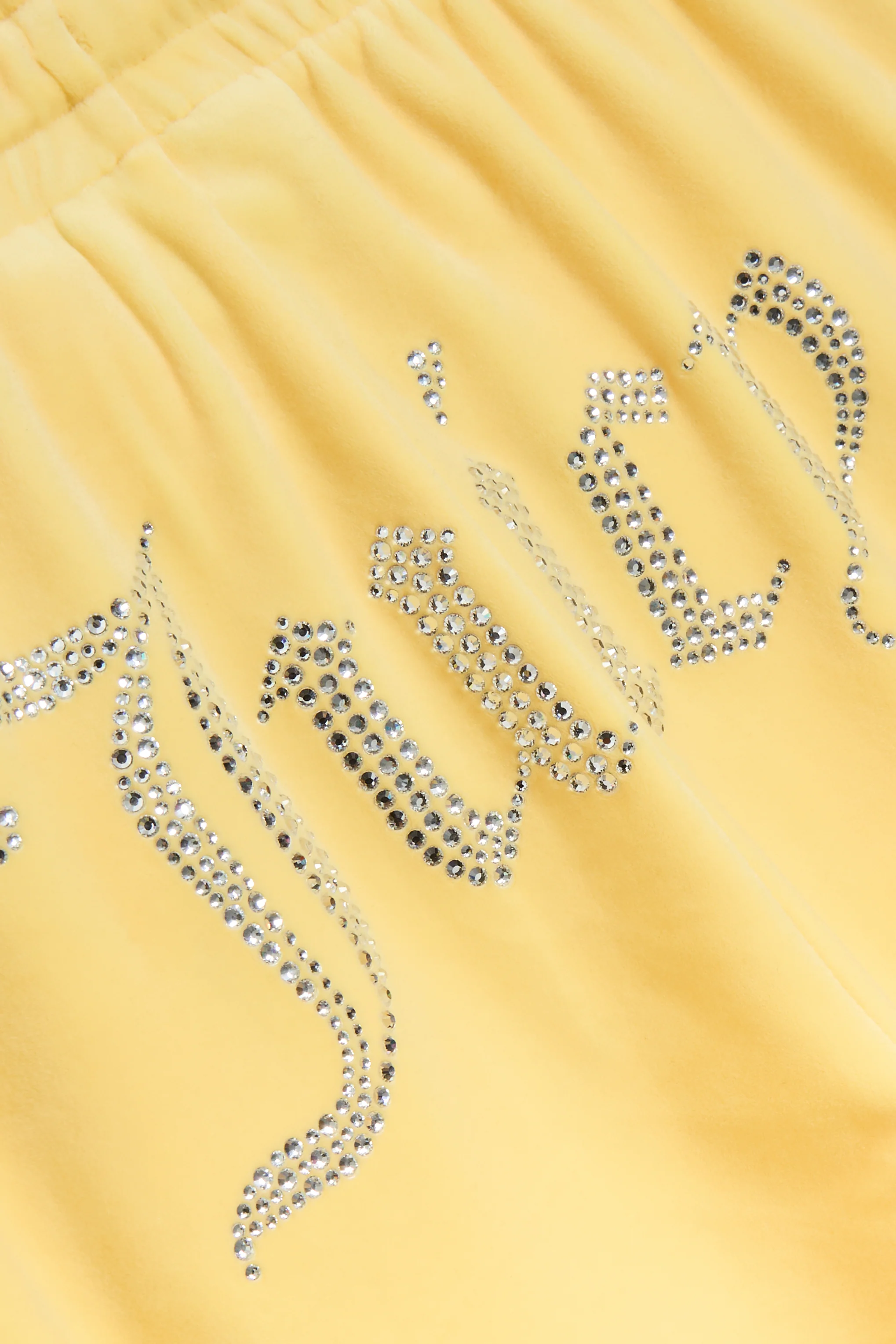 Pantaloni Tina Giallo limone con maxi logo strass - Image 7