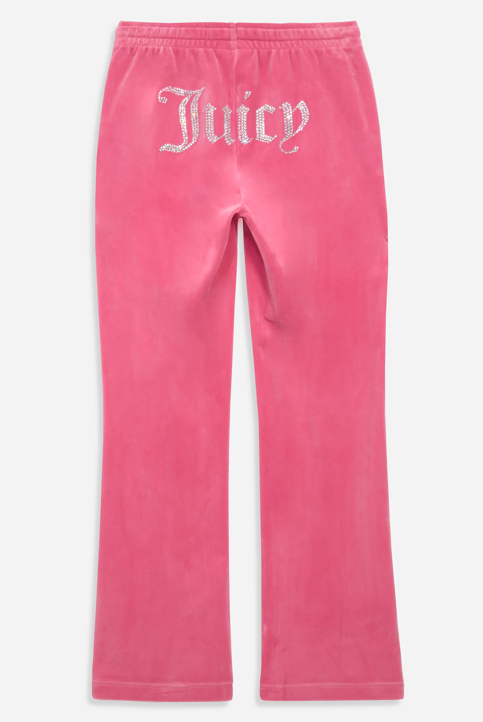 Pantaloni Tina Rosa lampone con maxi logo strass - Image 2