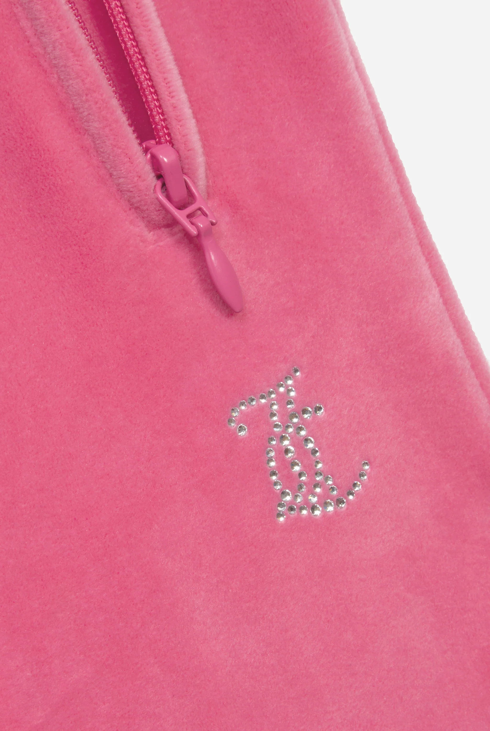 Pantaloni Tina Rosa lampone con maxi logo strass - Image 7