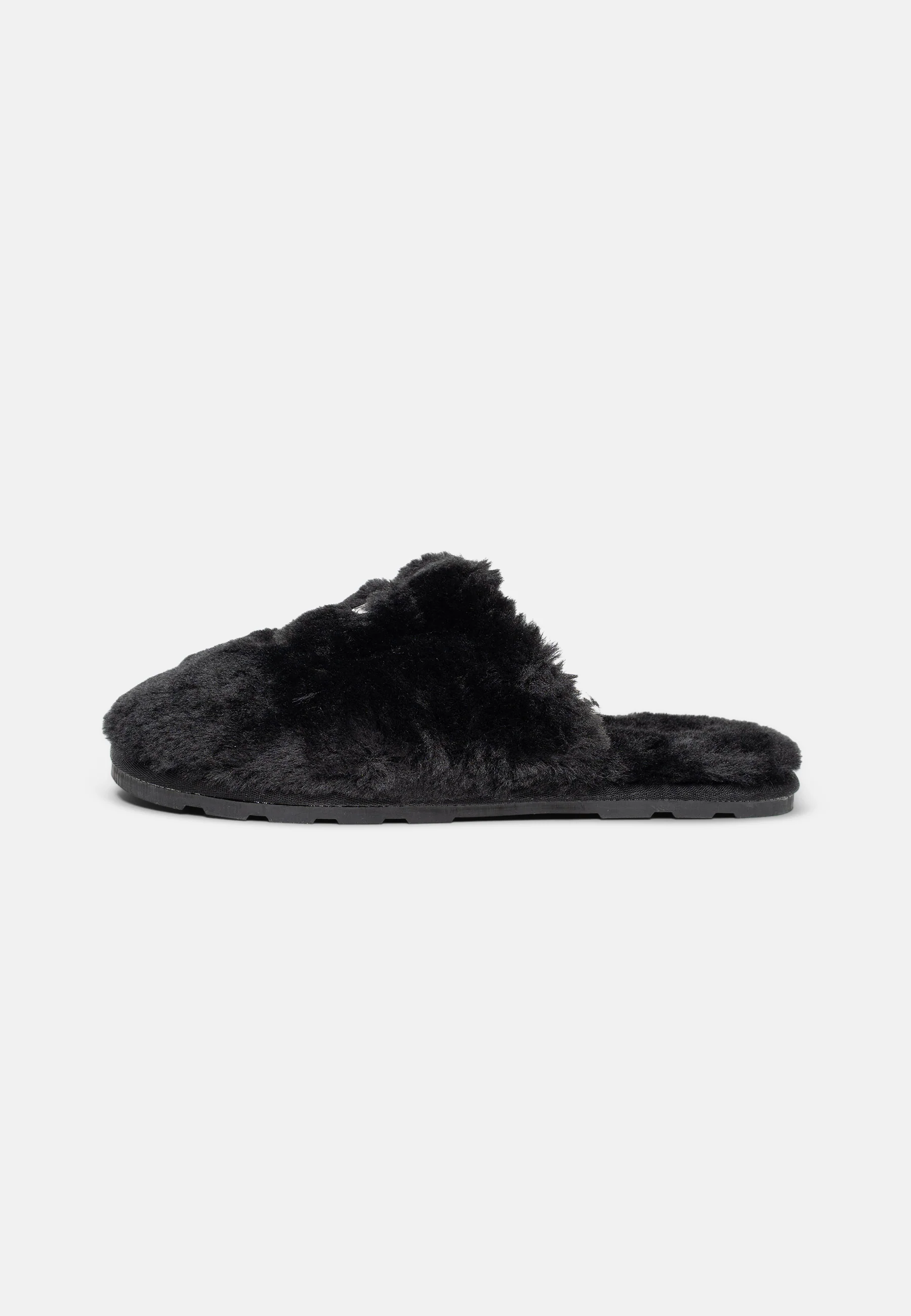 Pantofole Faye Slide in pelliccia sintetica Nero - Image 3