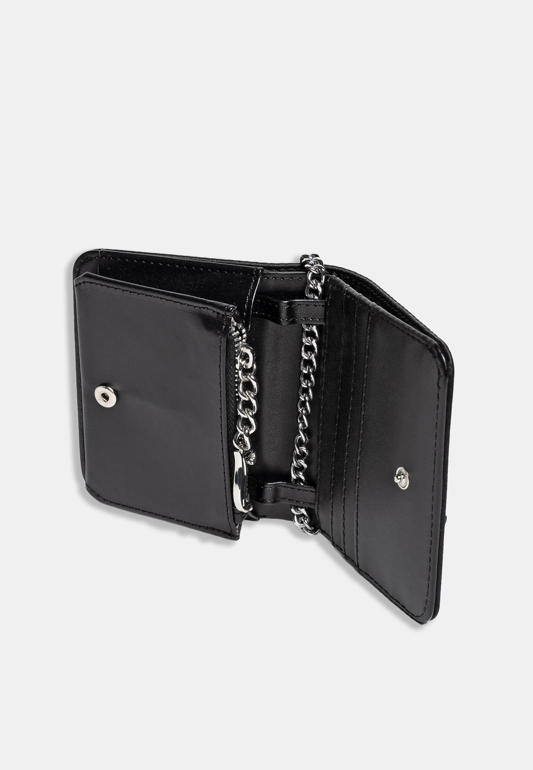 Portafoglio Juicy Couture con strass neri e catena - Image 3