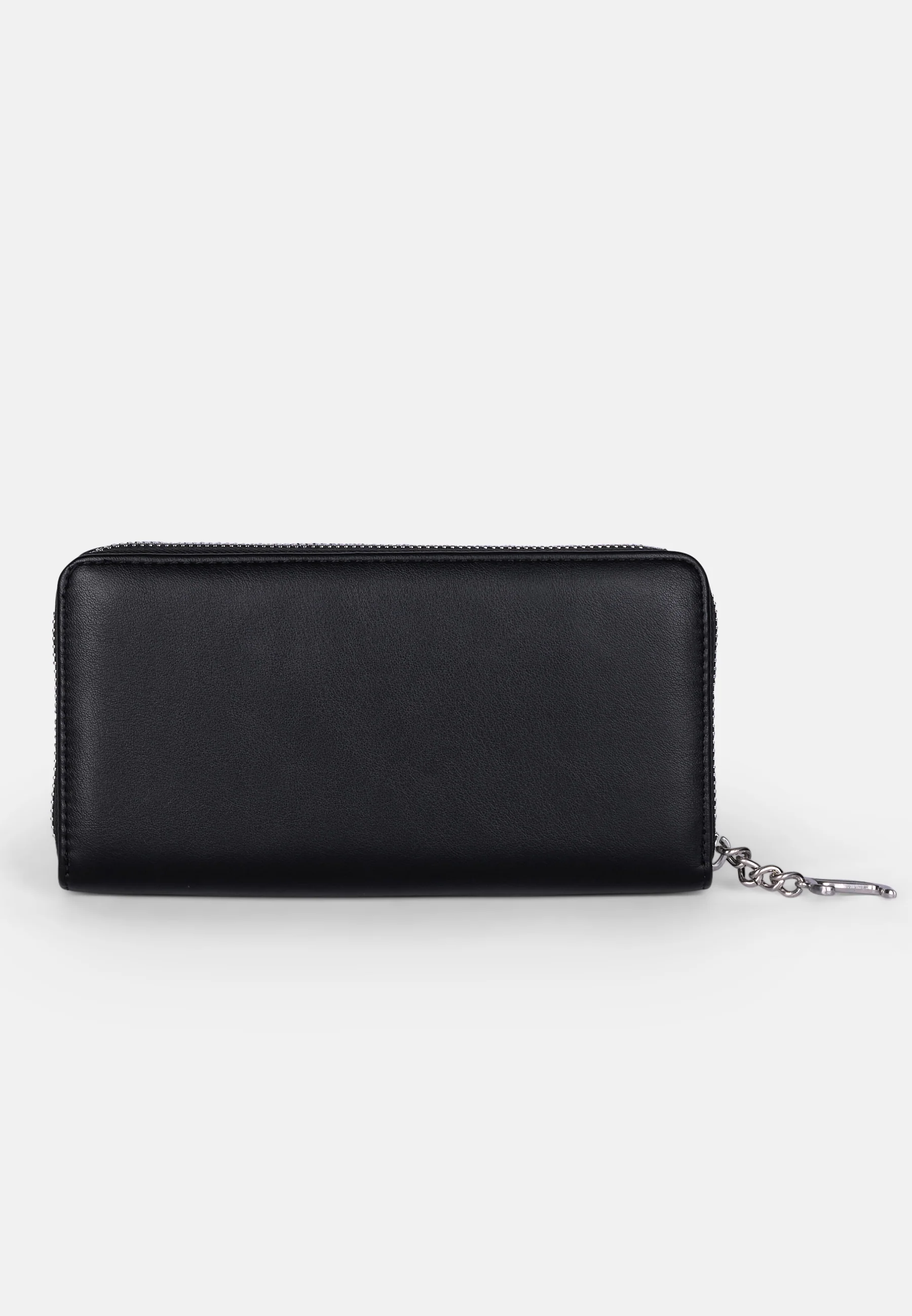 Portafoglio Kimberly con zip e logo in strass colore Nero - Image 2