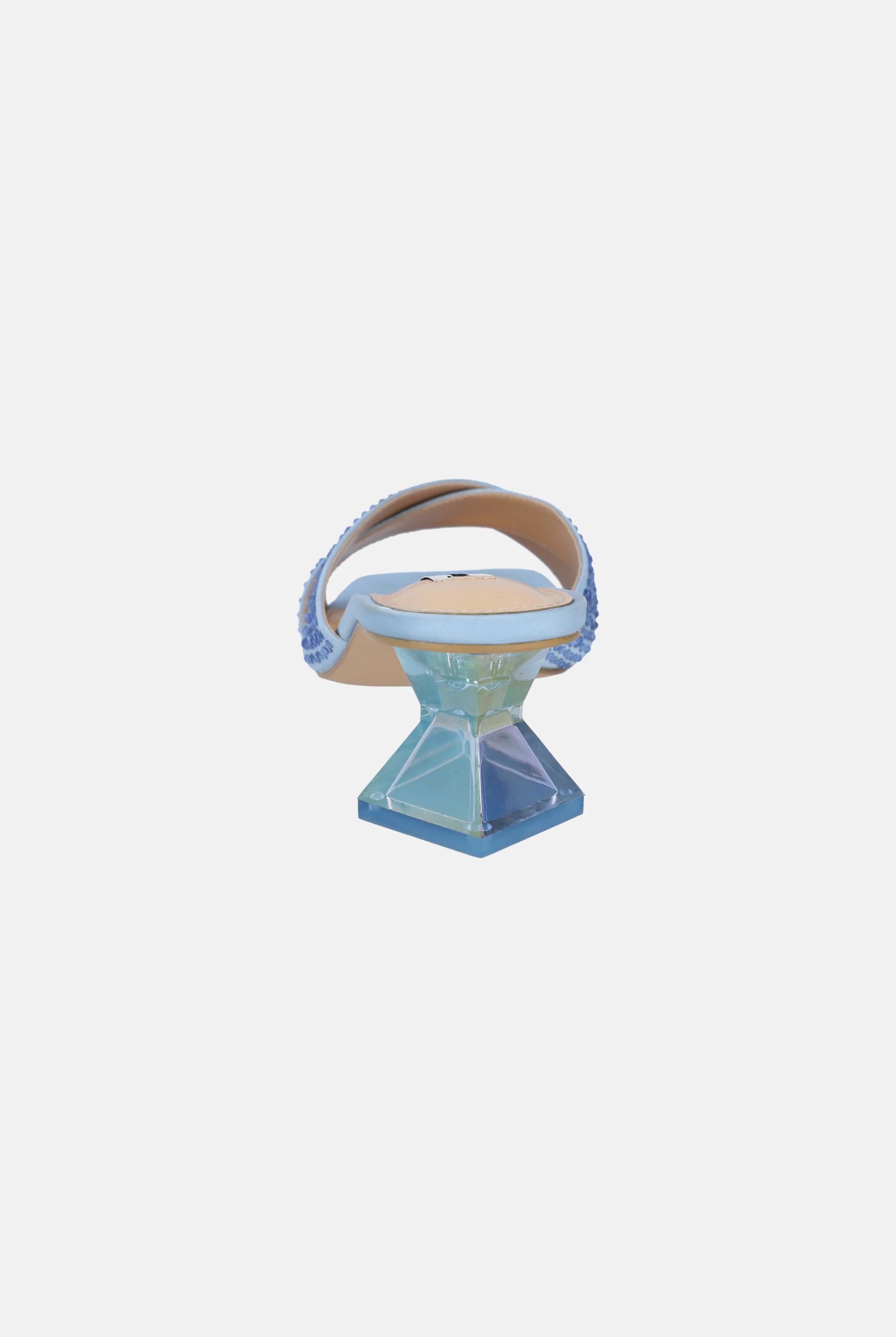 Sandalo Cyndarella Celeste con strass - Image 4