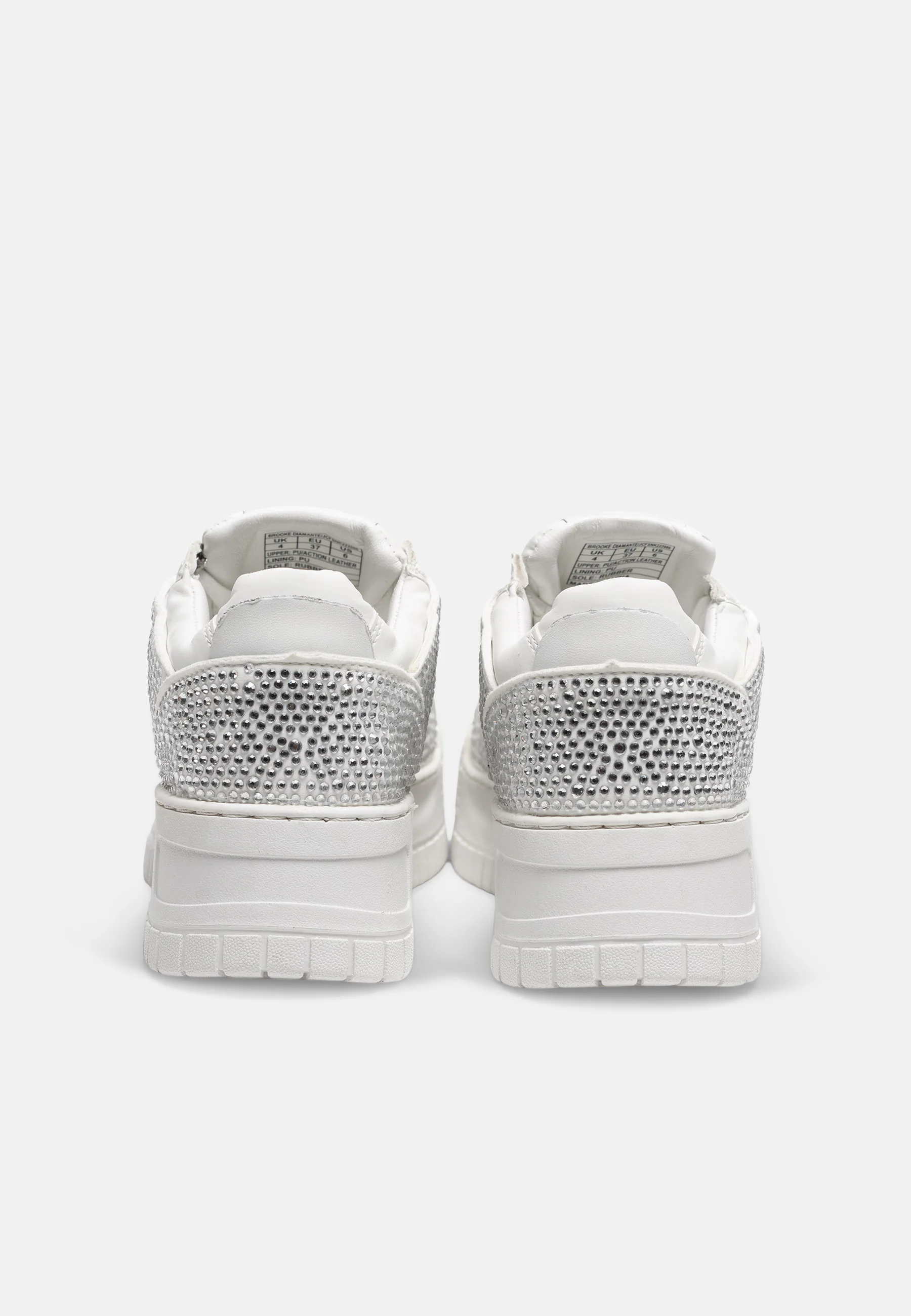 Sneaker Brooke con Strass Bianco - Image 4