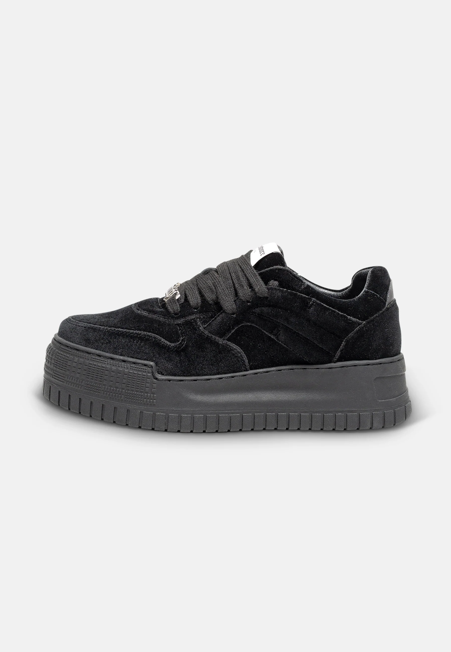 Sneaker Brooke in velour Nero - Image 3