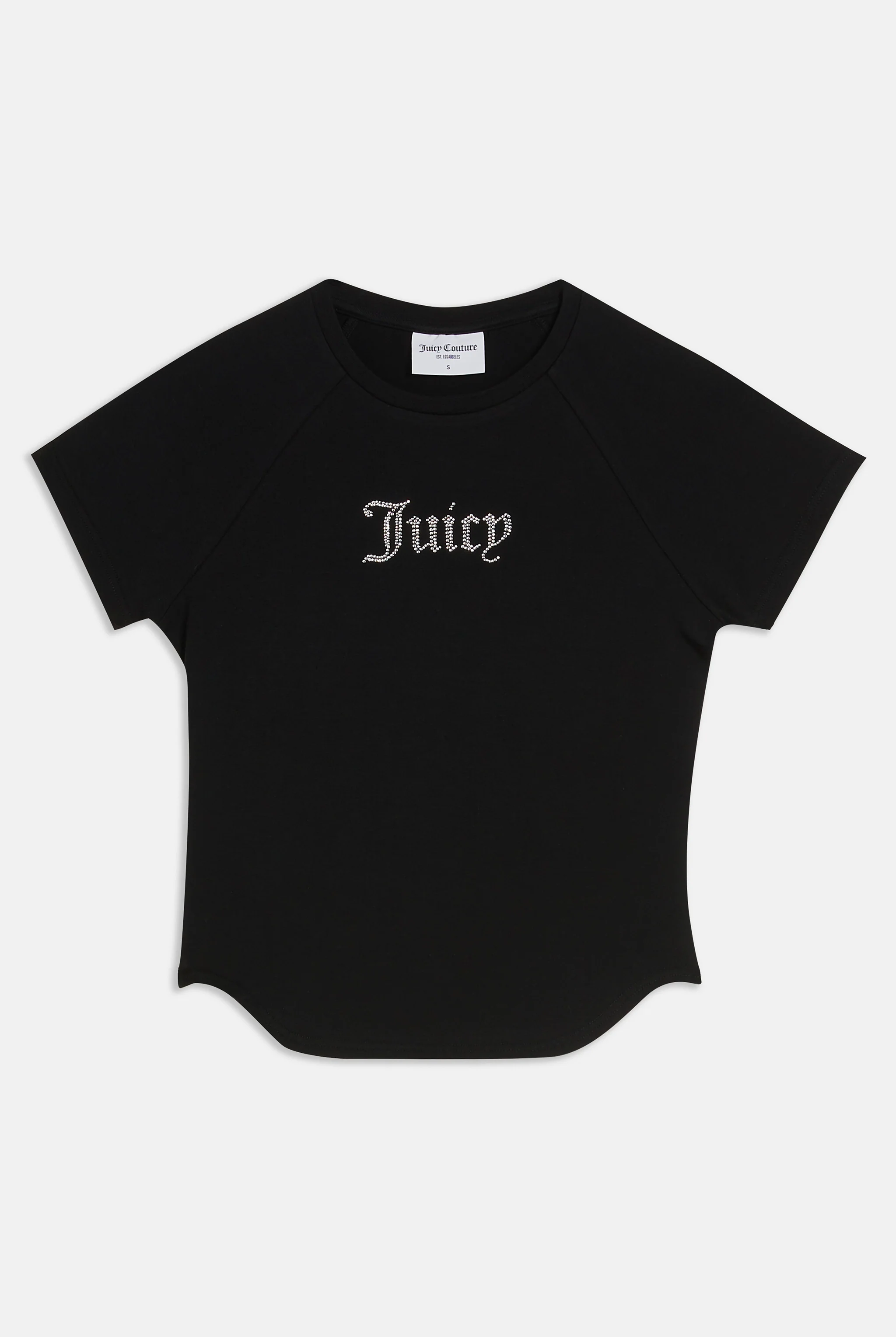 T-Shirt Digi Nera con logo strass