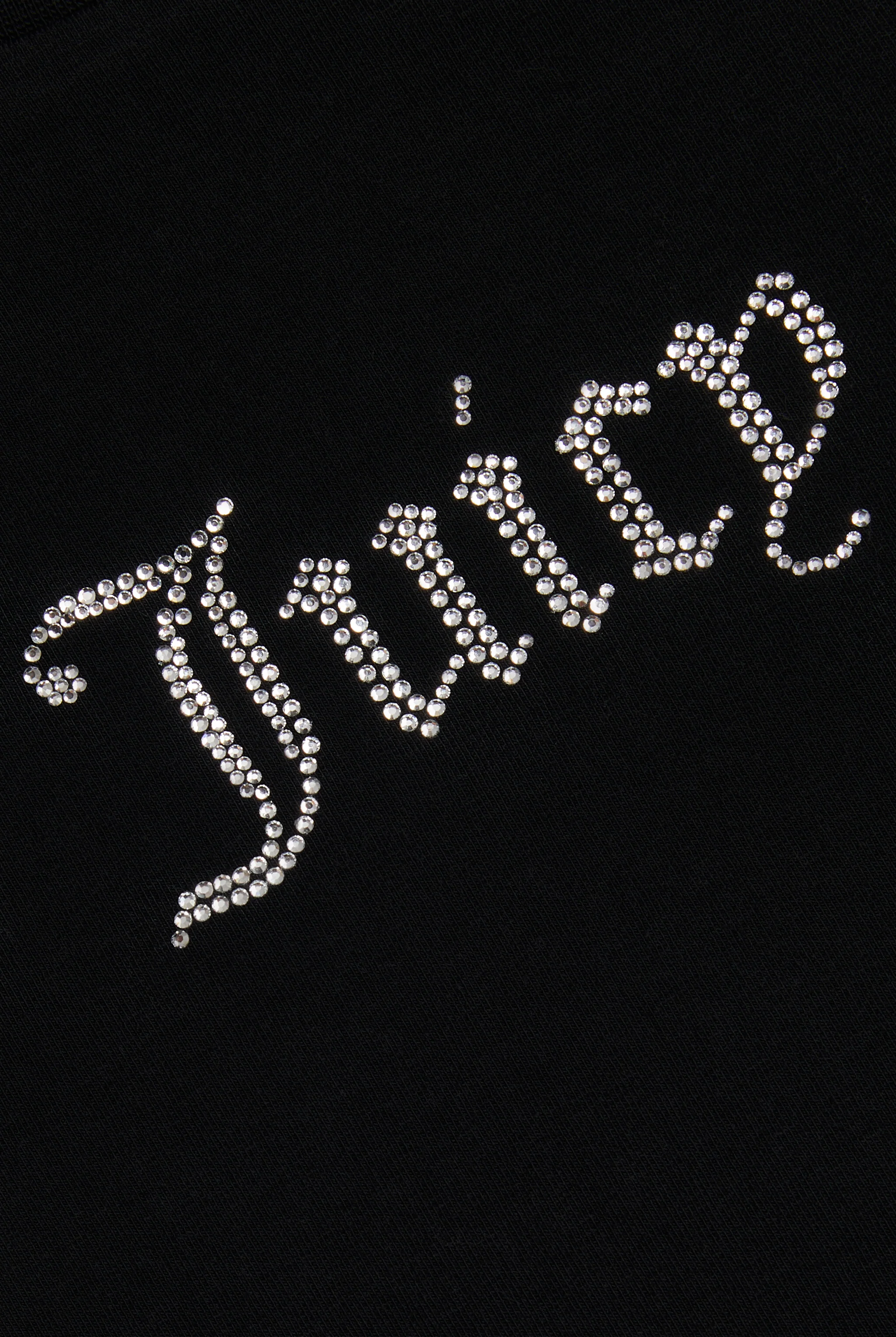 T-Shirt Digi Nera con logo strass - Image 5