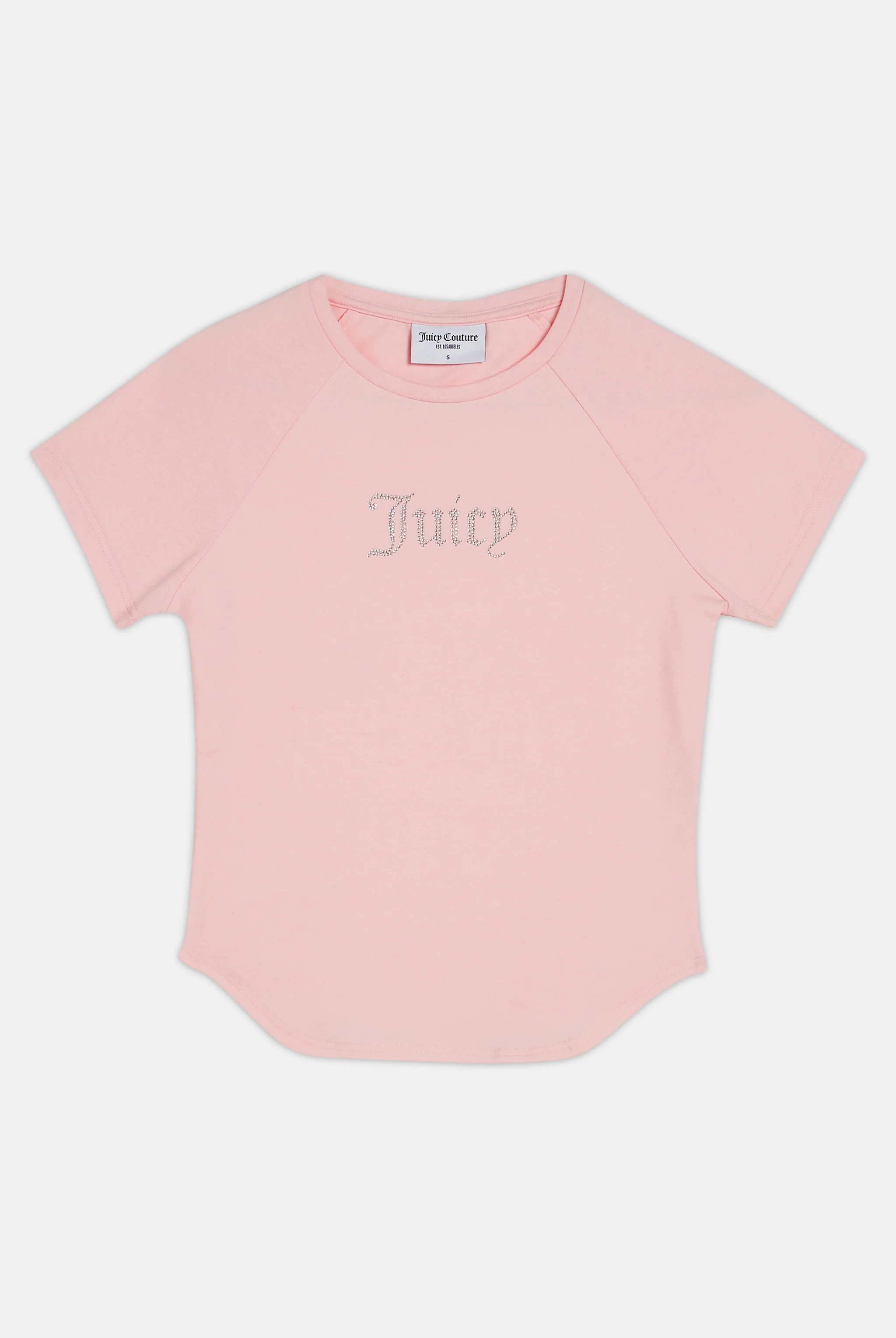 T-Shirt Digi Rosa ciliegio con logo strass