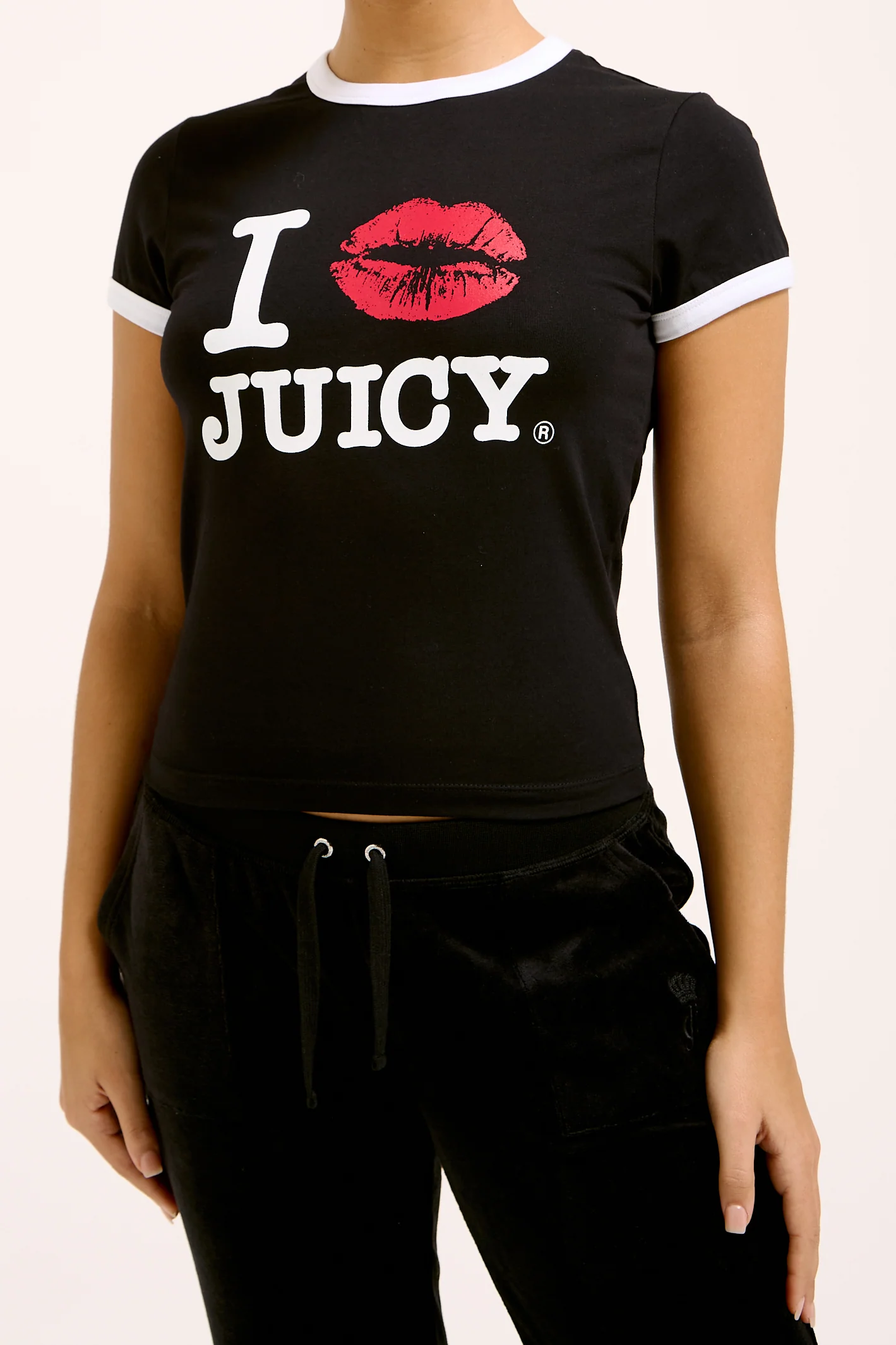 T-Shirt I 'Kiss' Nera con logo - Image 3