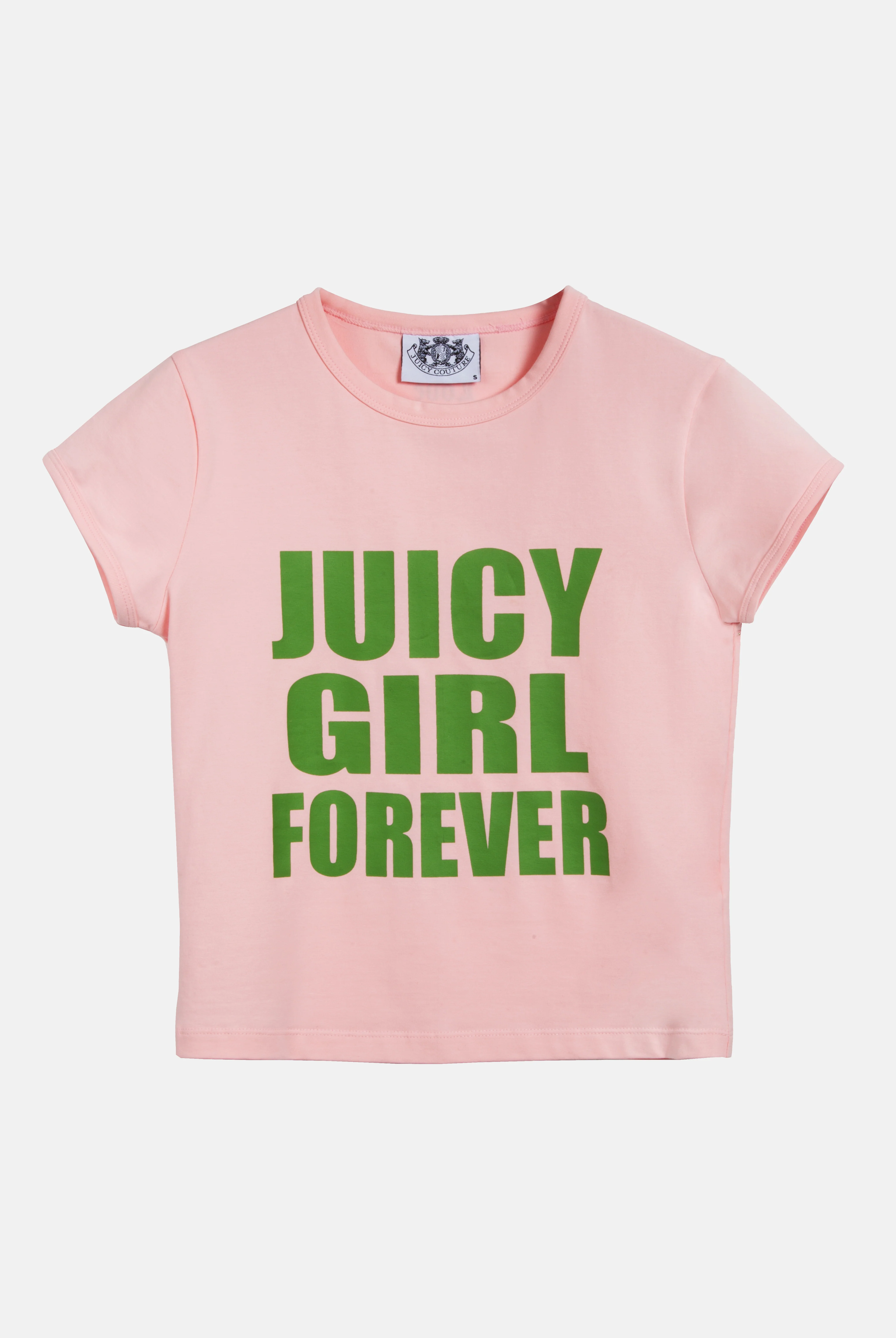 T-shirt in jersey con stampa 'JUICY GIRL FOREVER' colore rosa