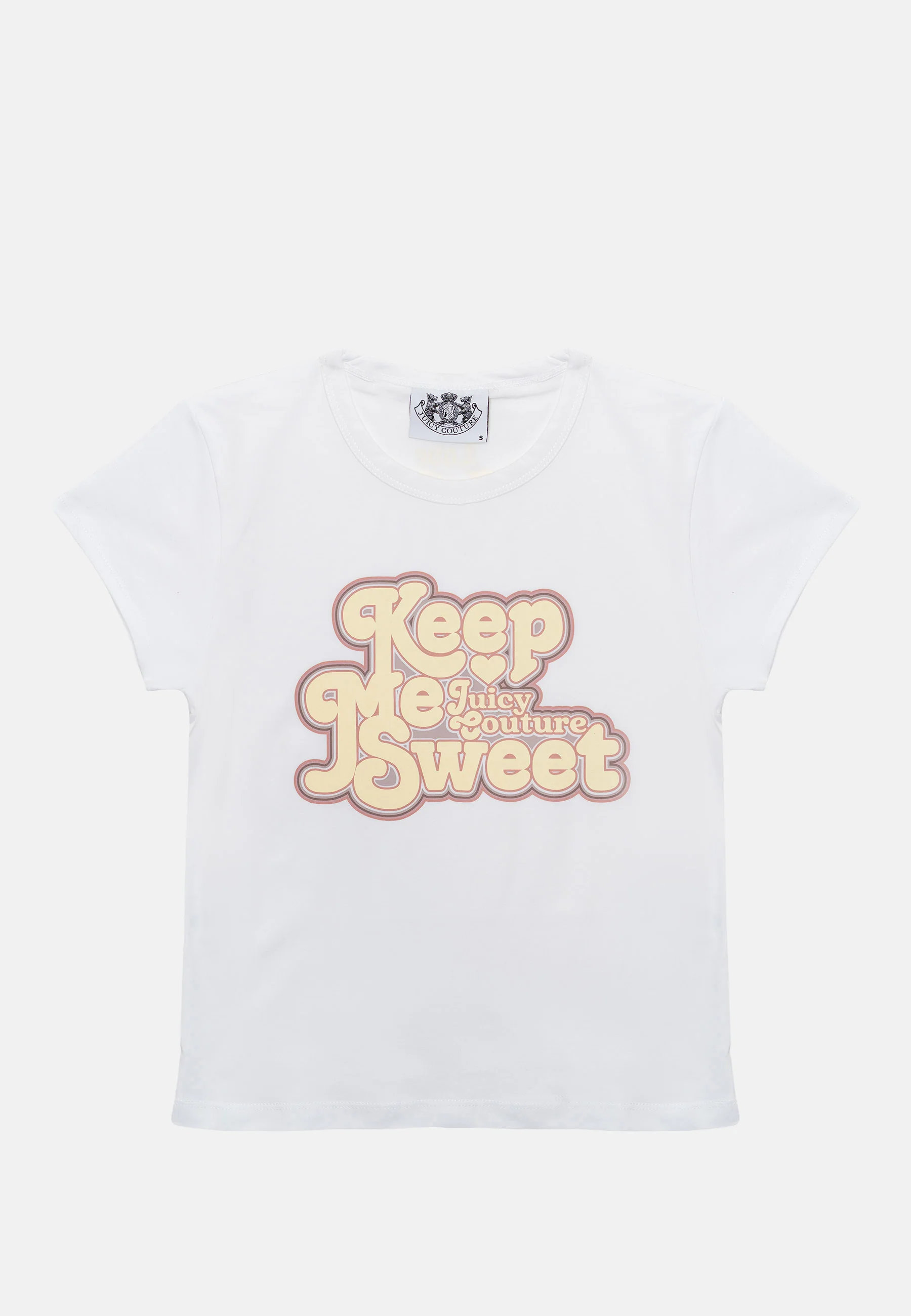 T-shirt Juicy in jersey con stampa lettering frontale colore Bianco